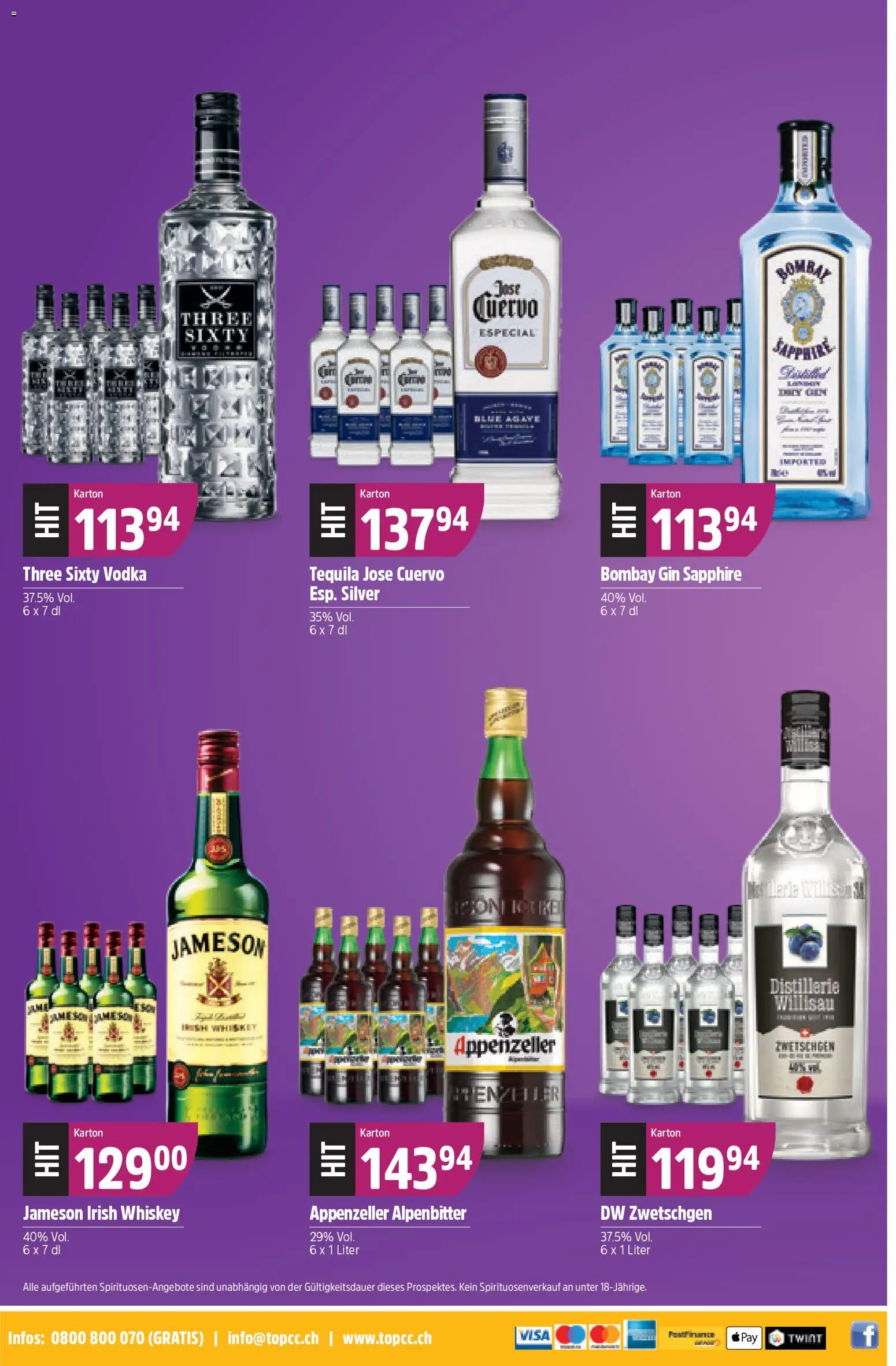TopCC Aktionen Cash & Carry – gültig ab 19.01.2026 | Seite: 8 | Produkte: Zwetschgen, Gin, Whiskey