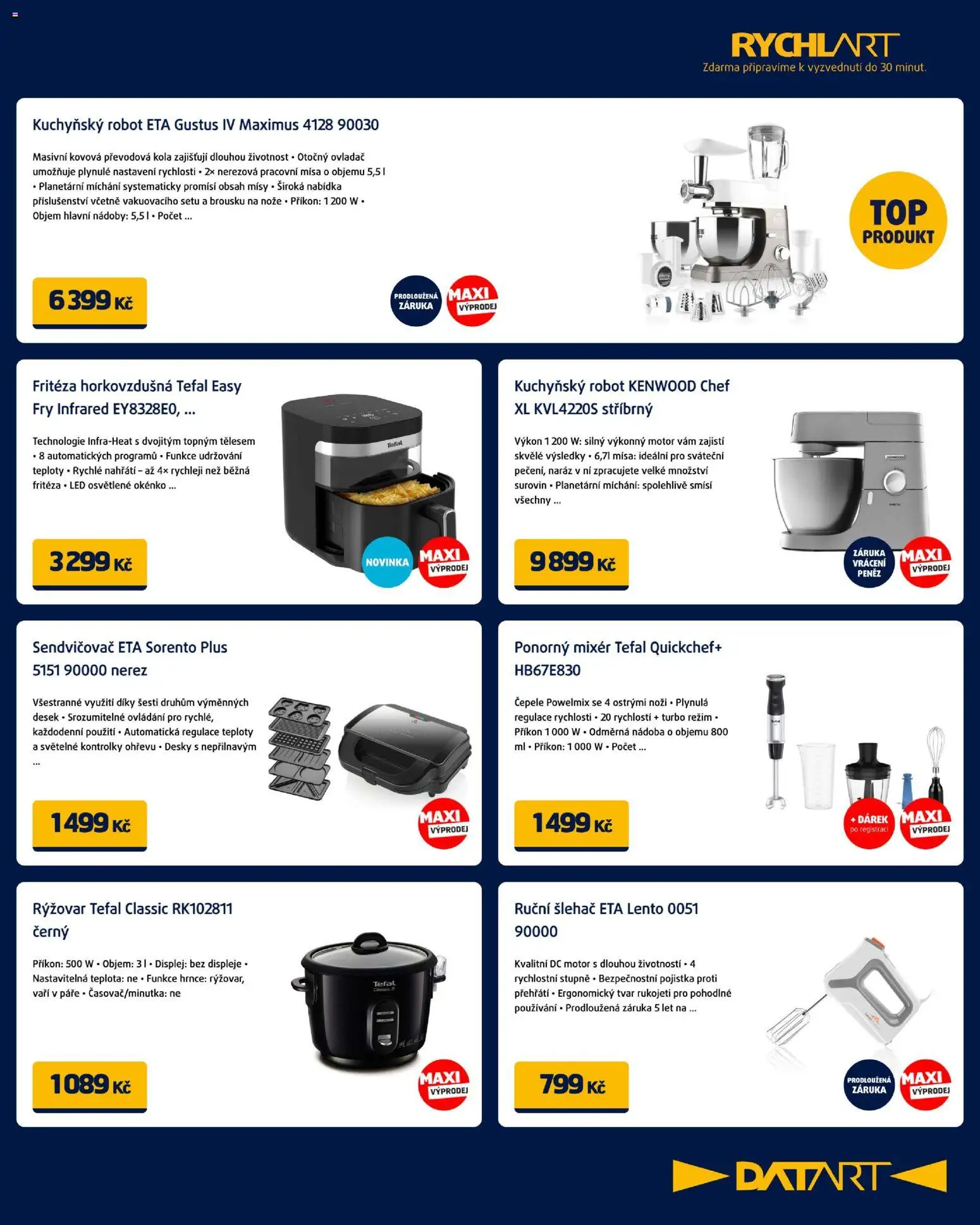 Datart leták od 12.01.2026 | Strana: 13 | Produkty: Hrnce, Rýžovar, Robot, LED