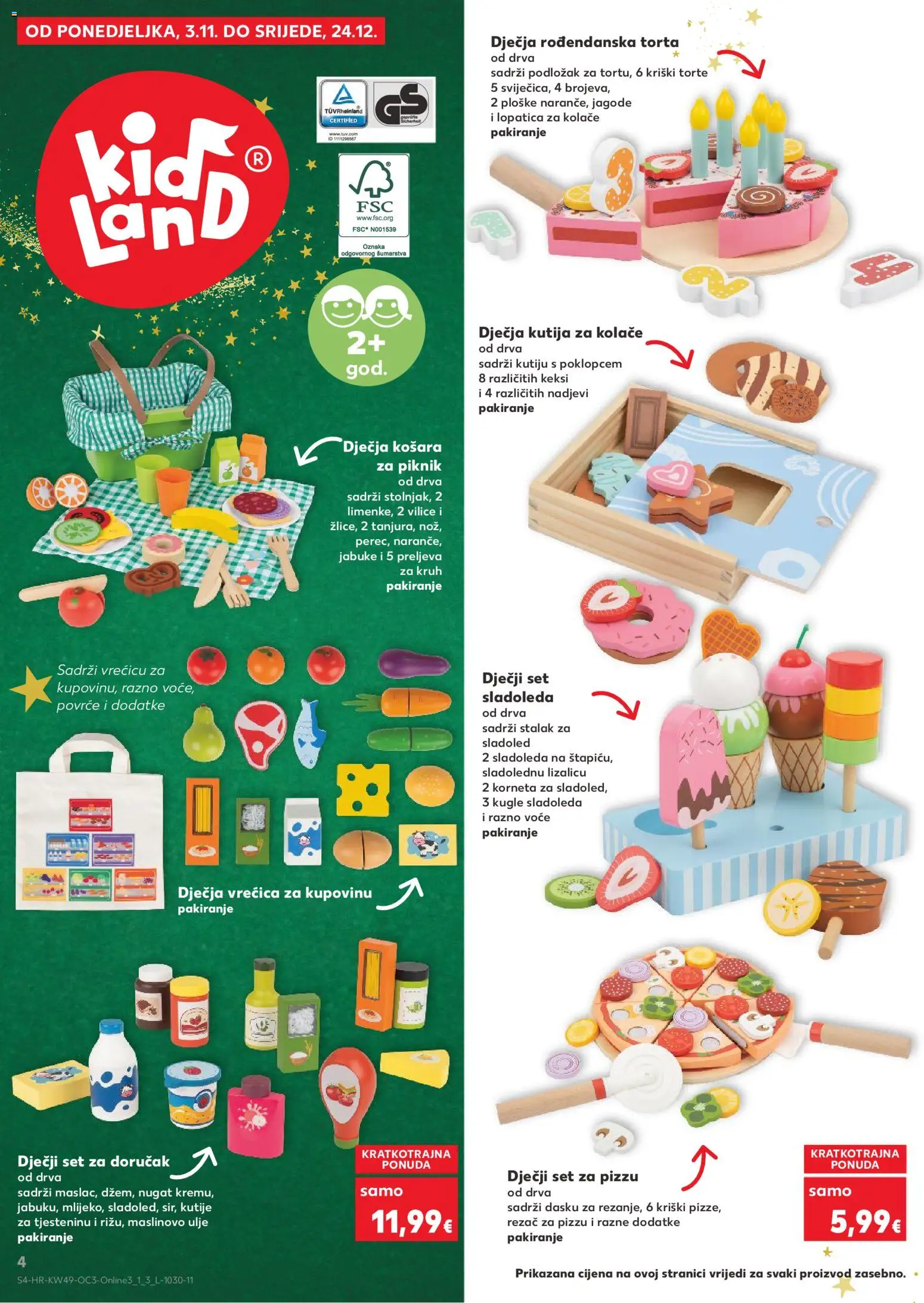 Kaufland katalog | vrijedi od 01.12.2025 | Stranica: 4 | Proizvodi: Pizza, Maslinovo ulje, Voće, Rezač