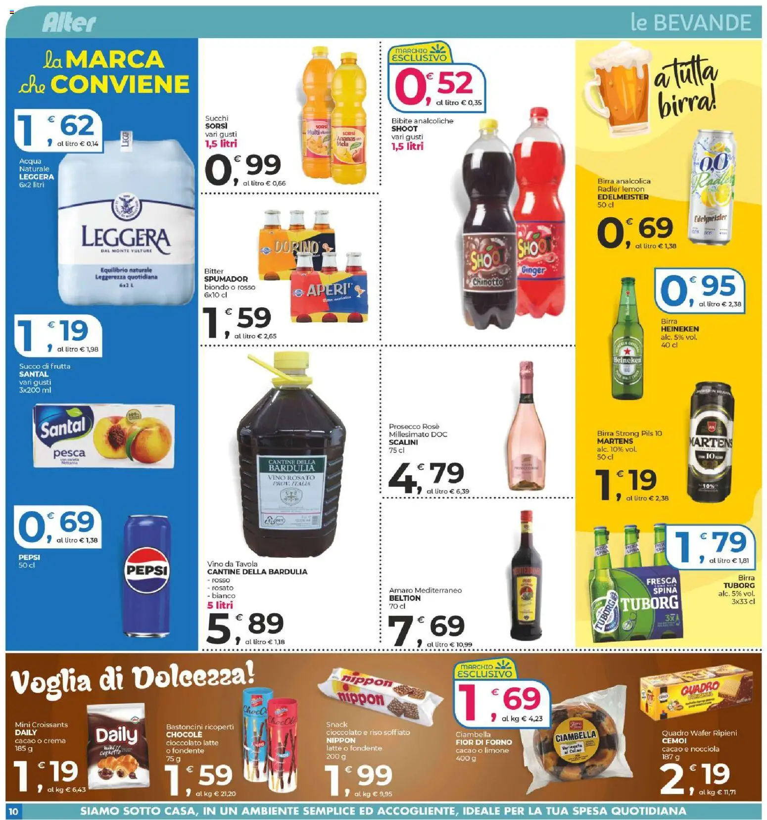 Volantino Alter Discount del 09.04.2026 | Pagina: 10 | Prodotti: Frutta, Pesca, Ananas, Amaro