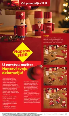 Lidl praznična dekoracija - pregled Lidl kataloga - važi od 10.11.2025 | Strana: 25 | Proizvode: Sto, Makaze