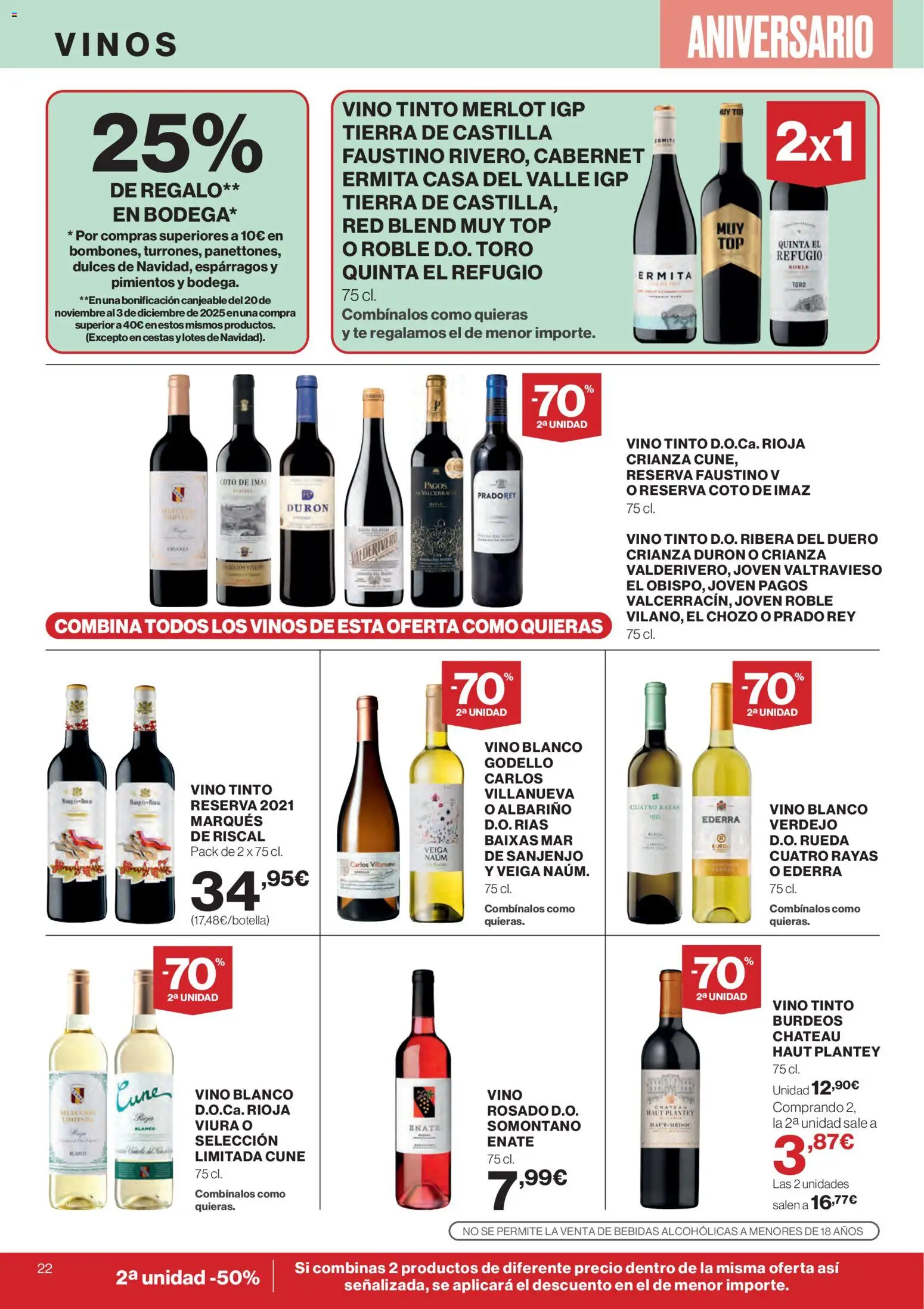 Supercor folleto │ válido desde el 06.11.2025 | Página: 22 | Productos: Vino, Νερό καρύδας, Té