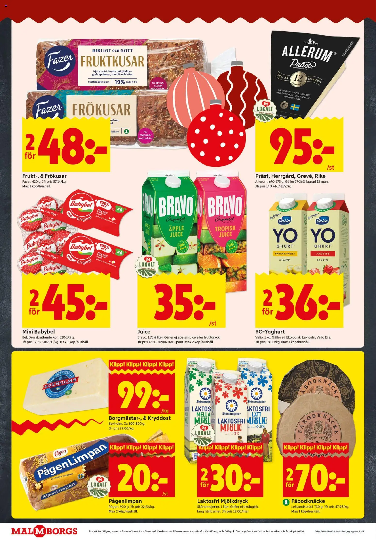 ICA Kvantum reklamblad aktuell från 08.12.2025 | Sida: 8 | Produkter: Galler, Mjölk, Ost, Äpple