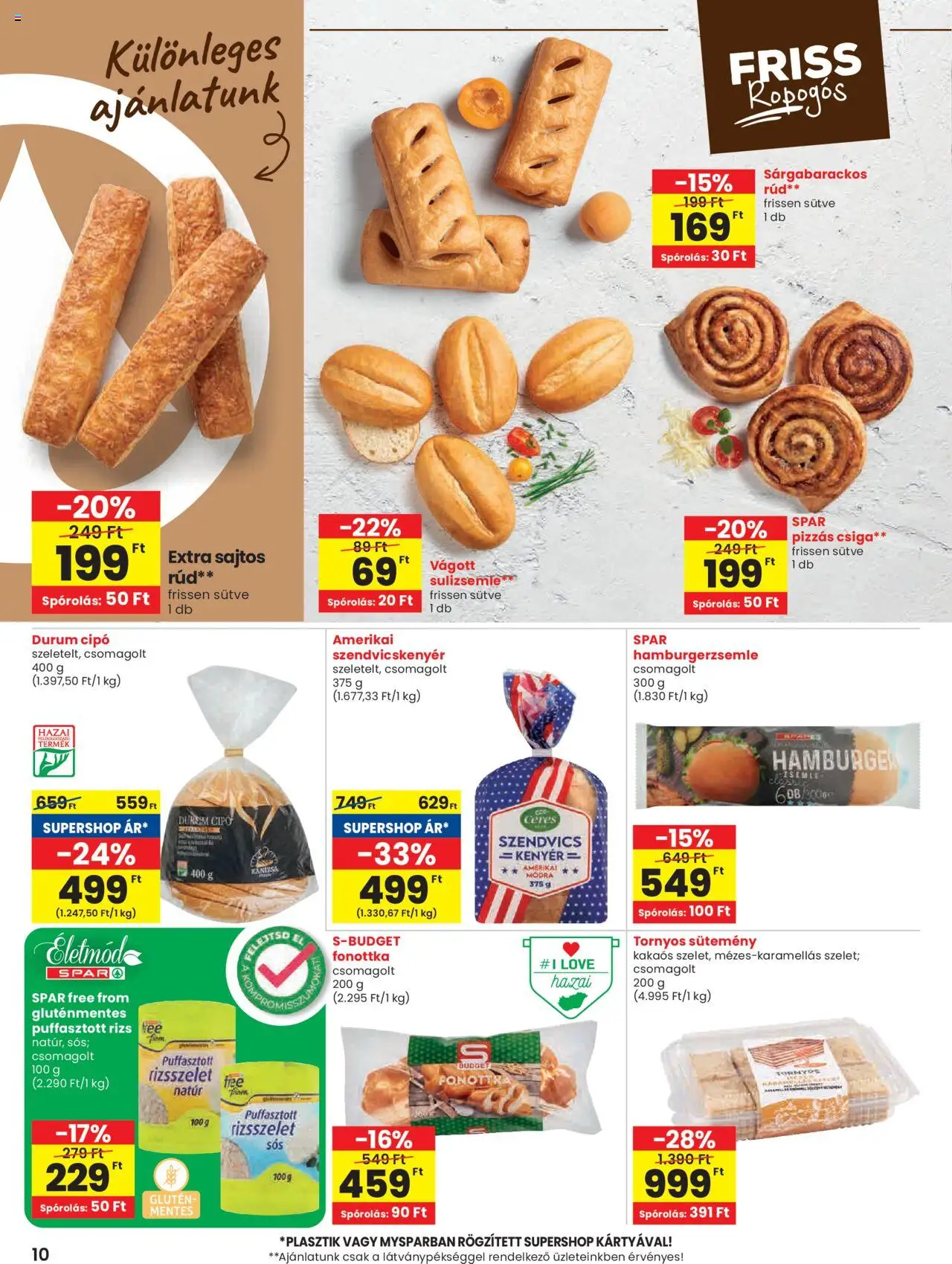 Spar Market akciós ujság - amely érvényes a következő dátumtól: 29.05.2025 | Oldal: 10 | Termékek: Szendvics, Kenyér, Rizs, Gluténmentes