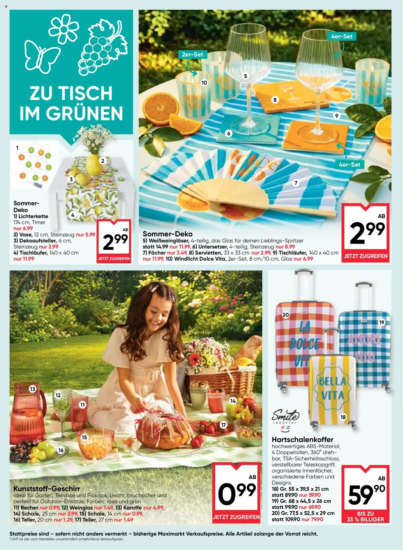 Maximarkt Flugblatt gültig ab 16.04.2026 | Seite: 20 | Produkte: Tisch