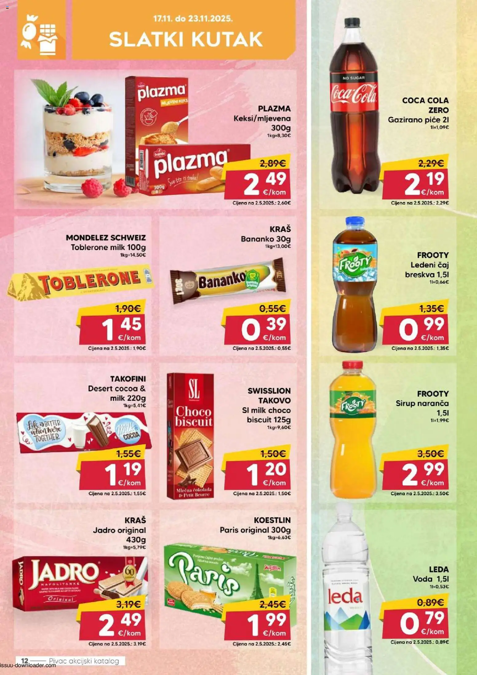 Pivac katalog | vrijedi od 17.11.2025 | Stranica: 12 | Proizvodi: Petit Beurre, Keks, Voda, Breskva