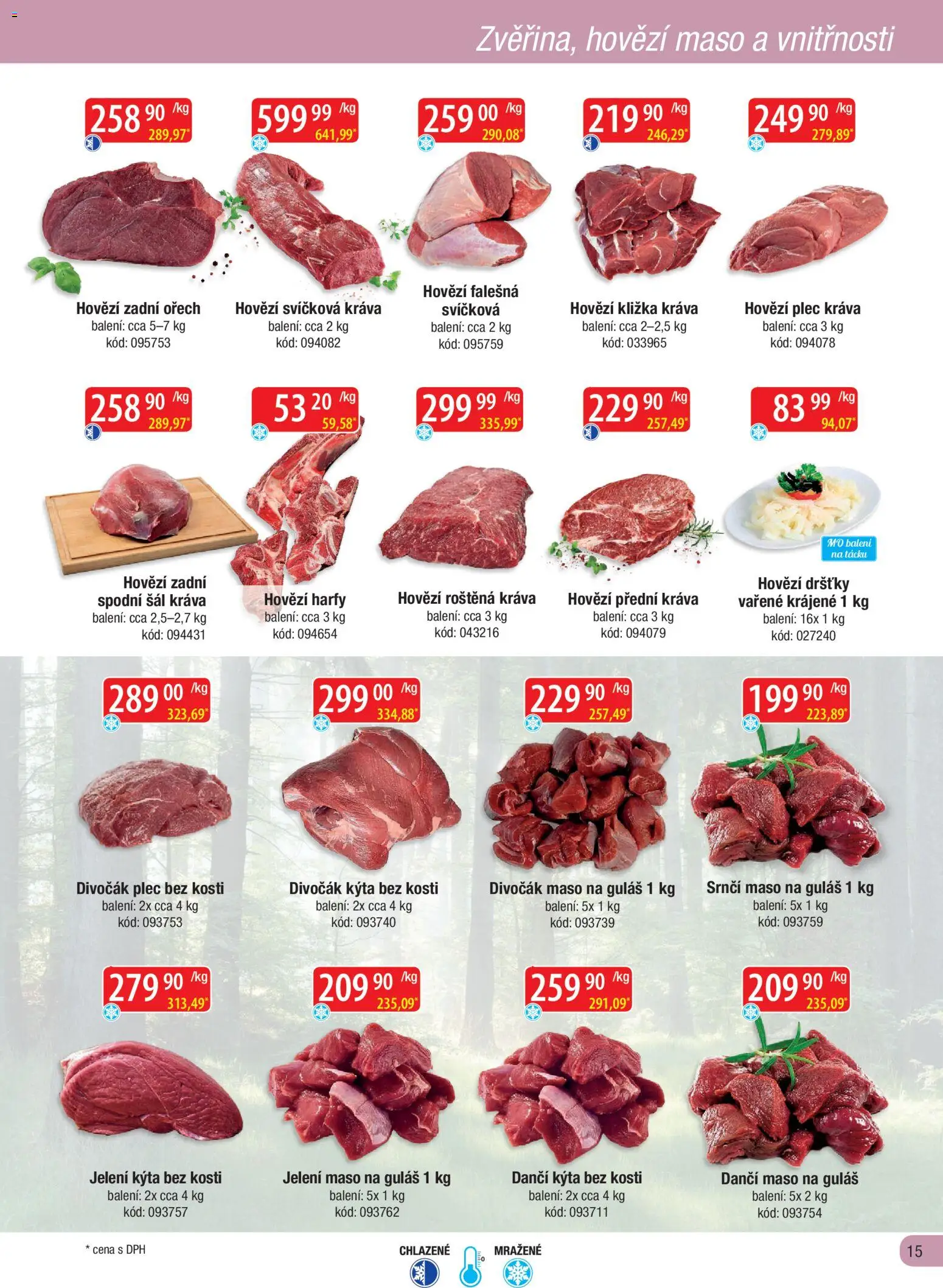 Astur & Qanto leták - Velkoobchod fresh 01/2026 od 01.01.2026 | Strana: 15 | Produkty: Hovězí, Hovězí zadní, Hovězí maso, Kýta bez kosti