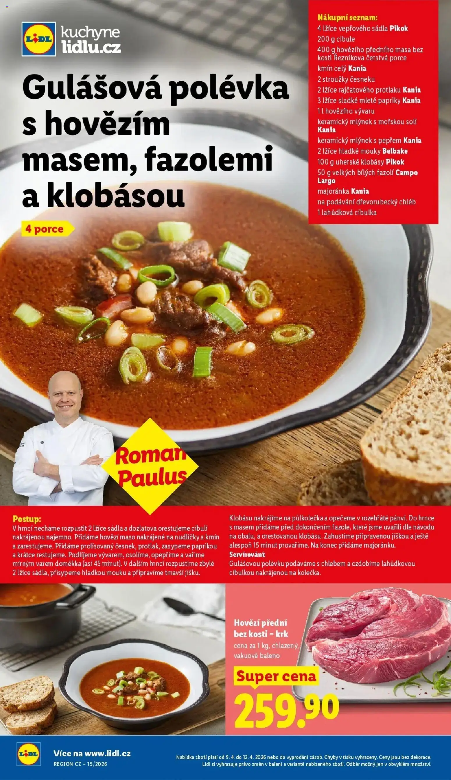Lidl aktuální leták od 09.04.2026 | Strana: 48 | Produkty: Chléb, Vývar, Mouka, Česnek