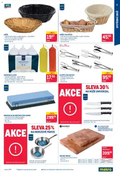 Náhled letáku Makro leták - Spotřební zboží od 08.10.2025 | Strana: 5 | Produkty: Košík, Pánve, Pečivo, Lahve