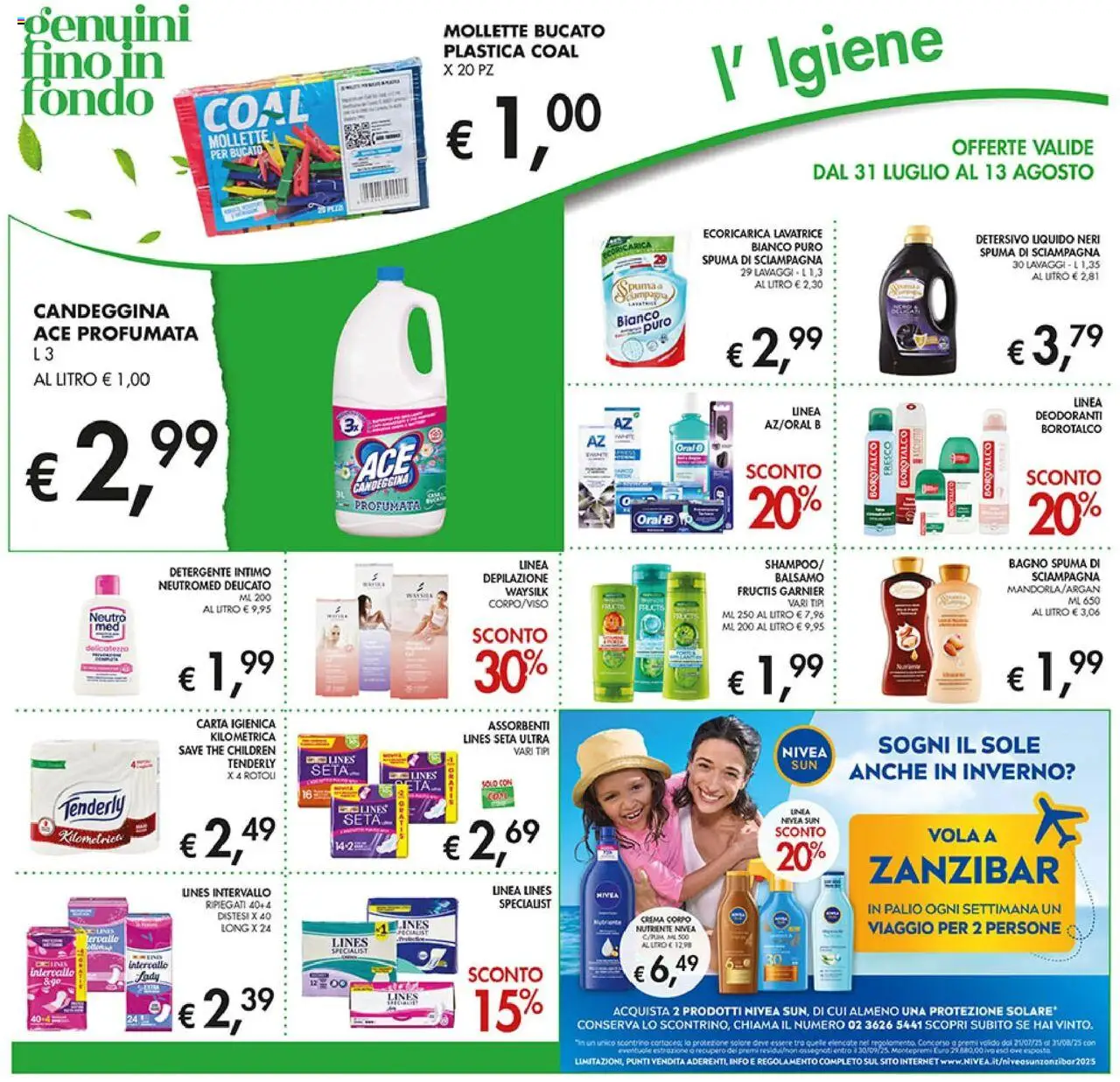 Volantino Coal del 31.07.2025 | Pagina: 23 | Prodotti: Balsamo, Detergente, Intimo, Lavatrice