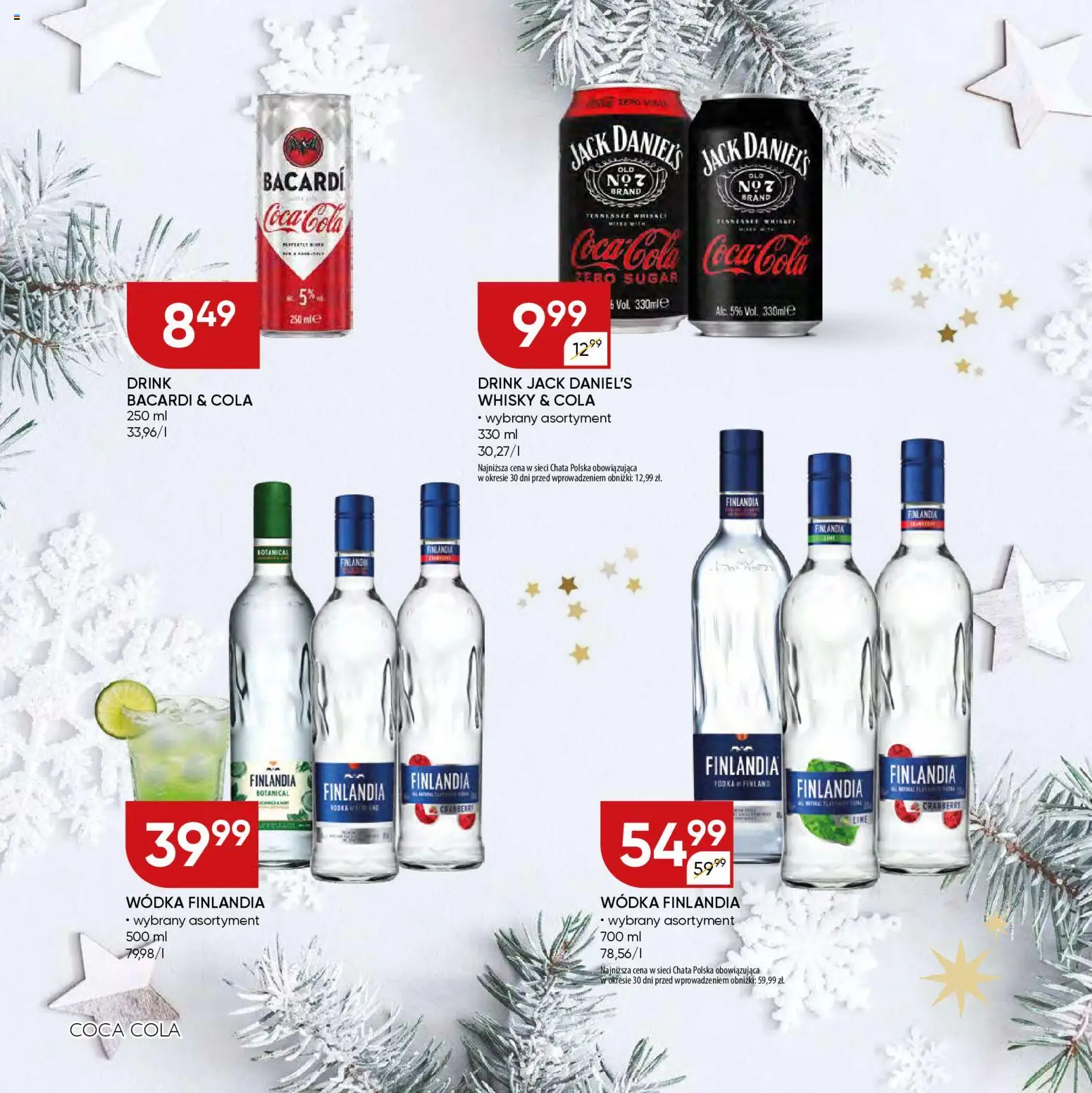 Chata Polska Gazetka - Mocna Oferta od 16.12.2025 | Strona: 16 | Produkty: Coca cola, Jack Daniel's, Wódka, Whisky