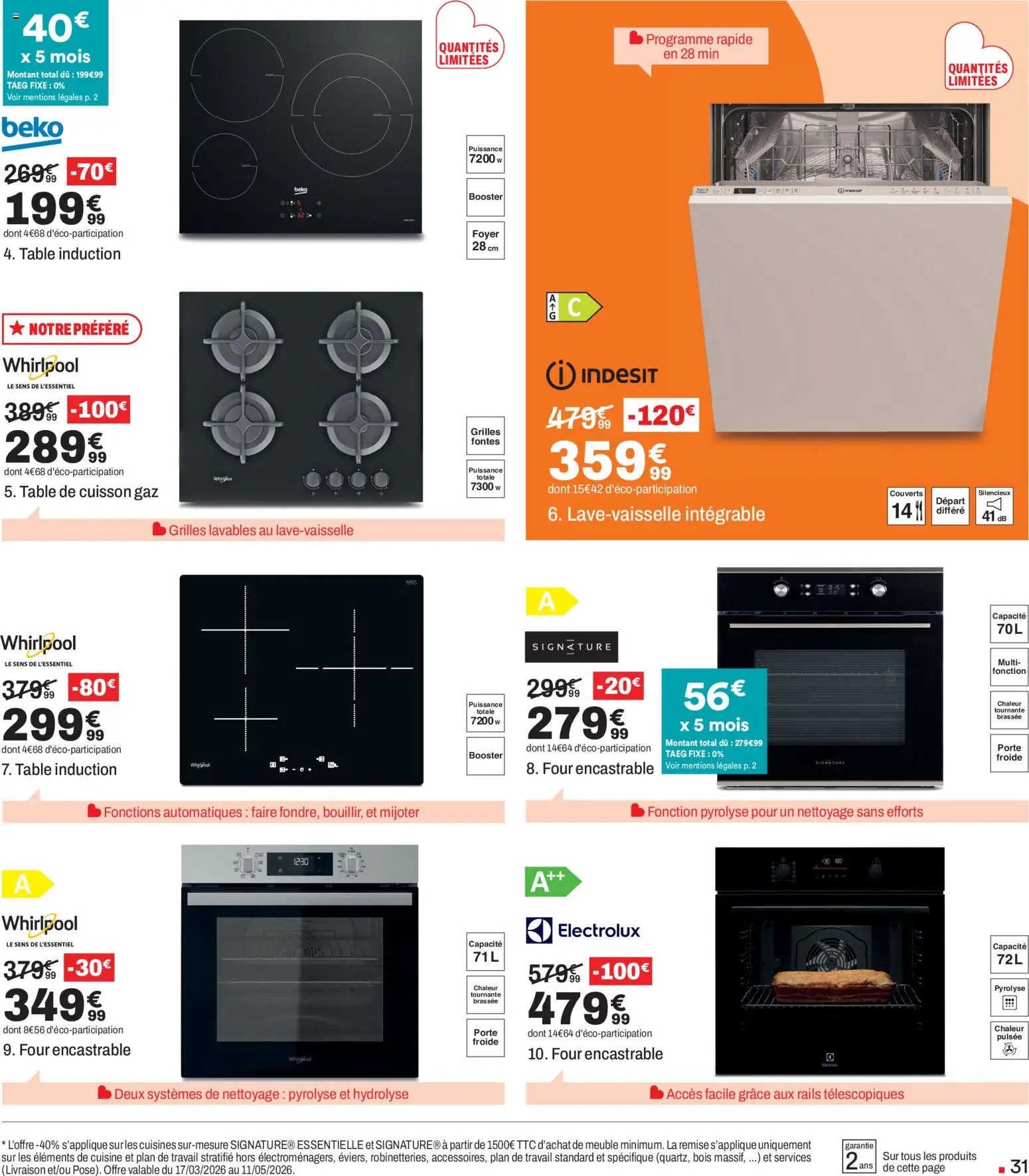 {H1} | Page: 31 | Produits: Meuble, Four, Porte, Table