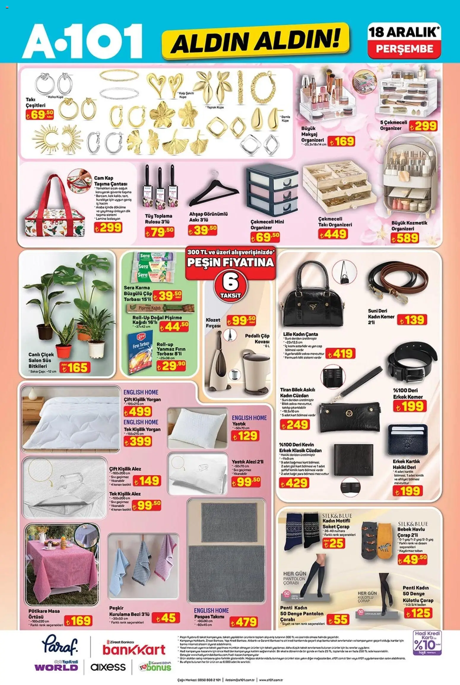A101 Katalog Aldın Aldın - 18.12.2025 tarihinden itibaren geçerlidir | Sayfa: 17 | Ürünler: Yastık, Askı, Kemer, Fırın