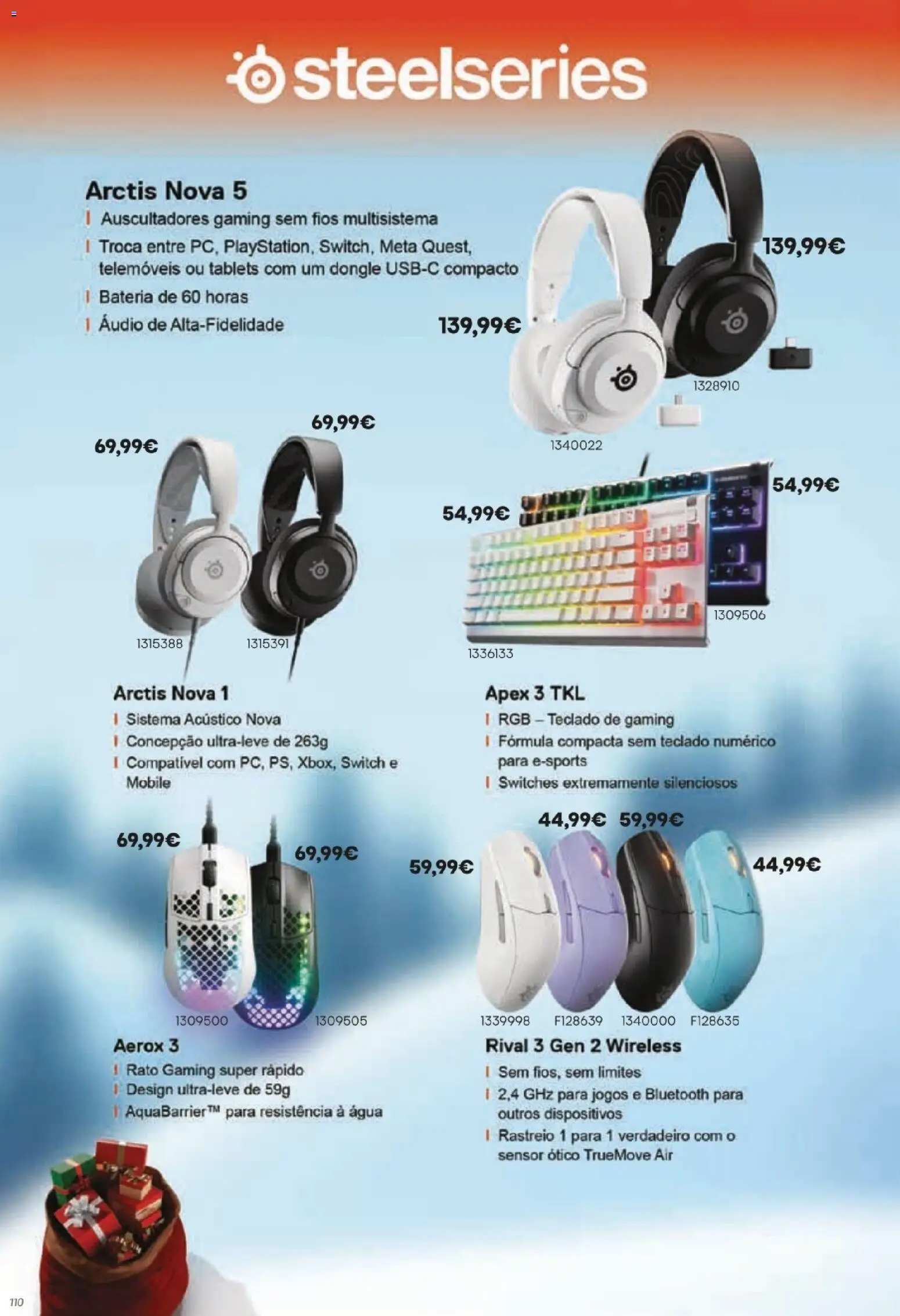 Radio Popular - Especial Natal │ válido de 05.12.2025 | Página: 110 | Produtos: Agua, Teclado, Jogos, Bateria