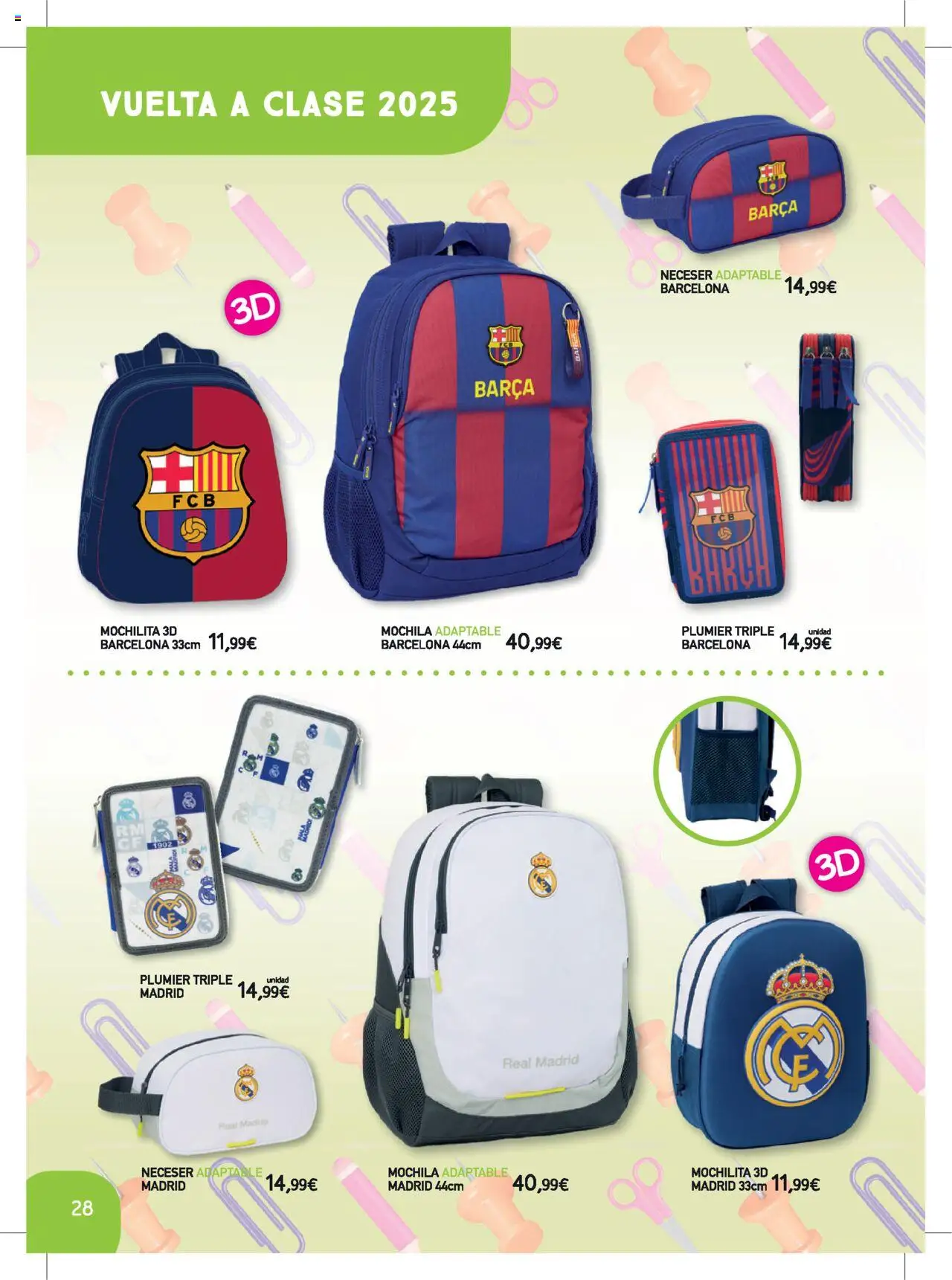Toy Planet catálogo Vuelta al Cole │ válido desde el 06.08.2025 | Página: 28 | Productos: Mochila, Neceser