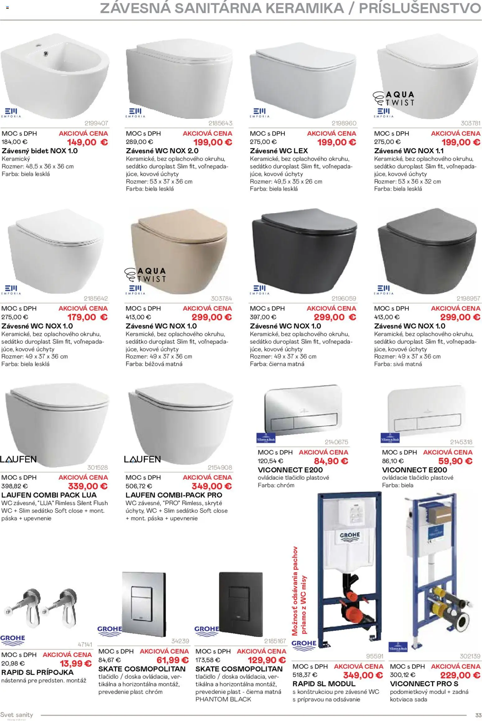 Nové Ingema akcie – leták je platný od 29.10.2025 | Strana: 35 | Produkty: Wc