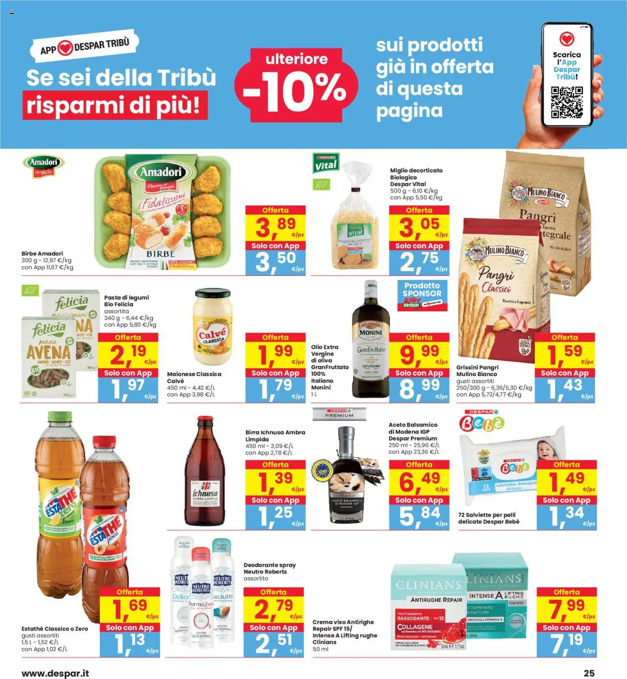 Volantino Interspar del 05.06.2025 | Pagina: 25 | Prodotti: Crema viso, Olio, Grissini, Rustici