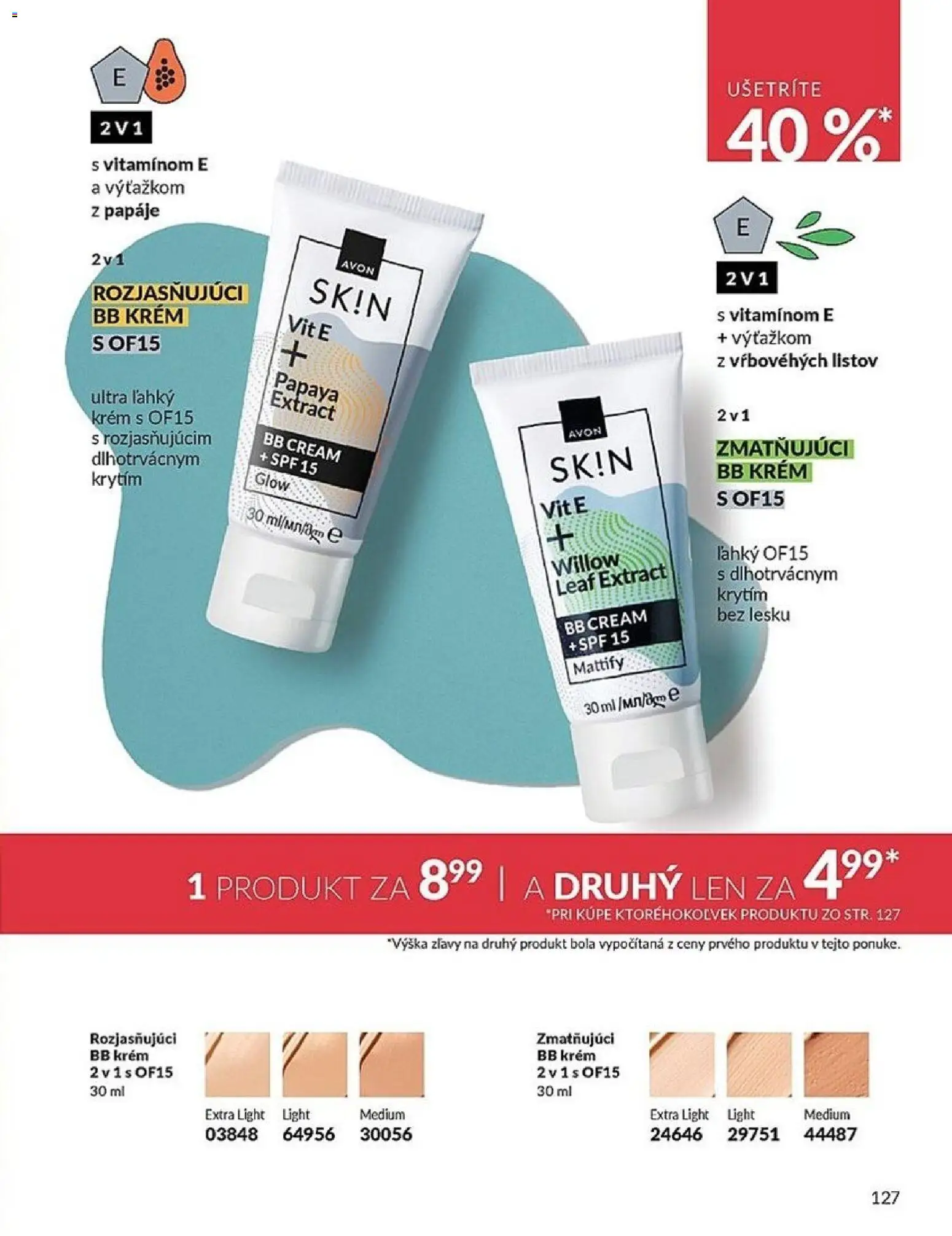 Nové Avon akcie – leták je platný od 01.02.2026 | Strana: 127 | Produkty: BB krém, Krém