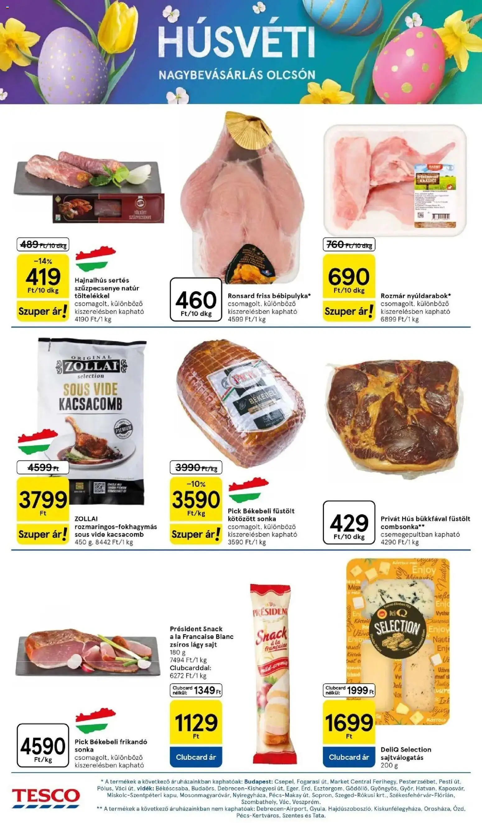 Tesco akciós ujság - amely érvényes a következő dátumtól: 26.03.2026 | Oldal: 20 | Termékek: Kacsacomb, Sajt, Frikandó, Combsonka
