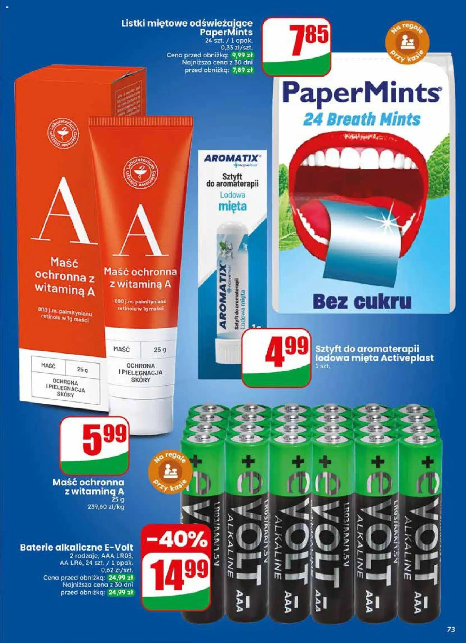 Dino gazetka od 29.04.2026 | Strona: 73 | Produkty: Baterie, Mięta