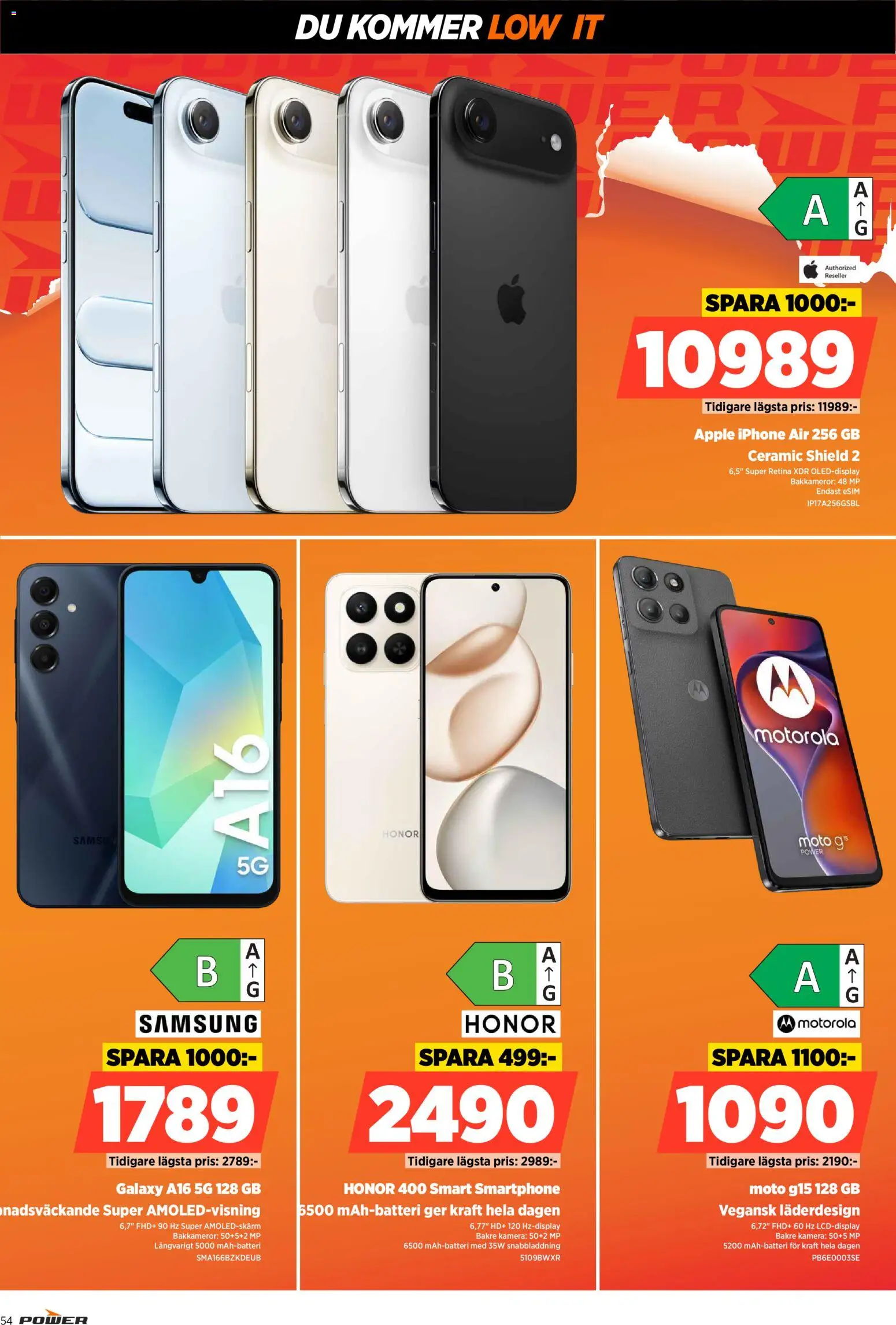 Power reklamblad aktuell från 08.12.2025 | Sida: 54