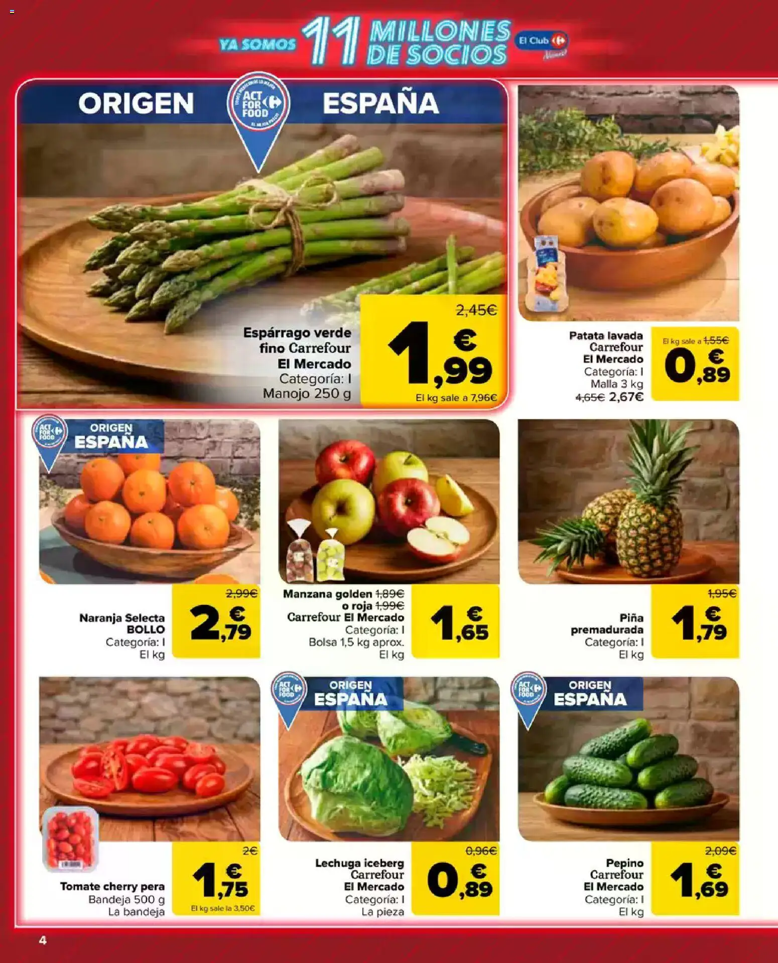 Carrefour Market folleto │ válido desde el 23.04.2026 | Página: 4 | Productos: Στιγμιαίος καφές, Manzana, Bolsa, Bandeja
