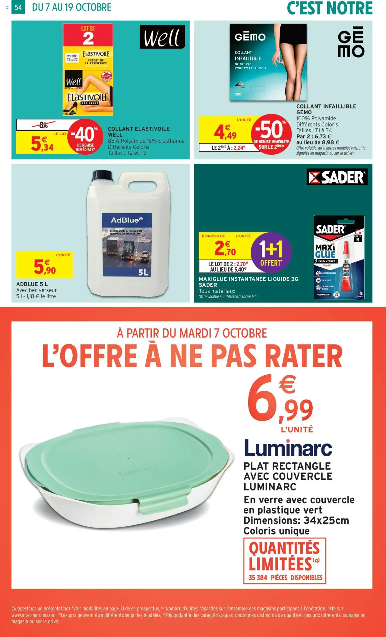 {H1} | Page: 54 | Produits: AdBlue, Prise, Colle