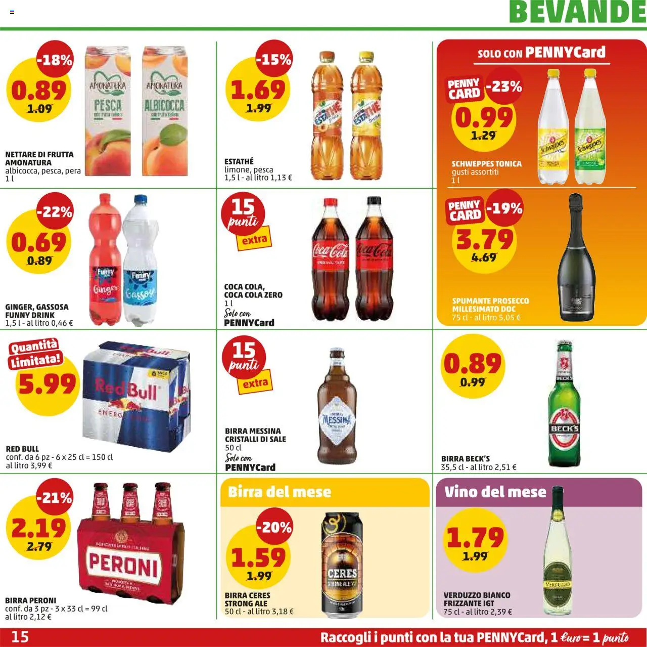 Volantino PENNY del 09.10.2025 | Pagina: 15 | Prodotti: Birra, Prosecco, Vino, Pera