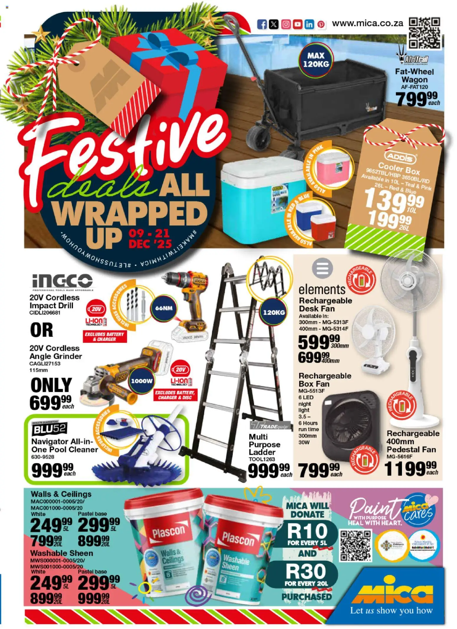 New MICA catalogue – valid from 09.12.2025 | Page: 1 | Products: Fan, Box, Charger, Cooler