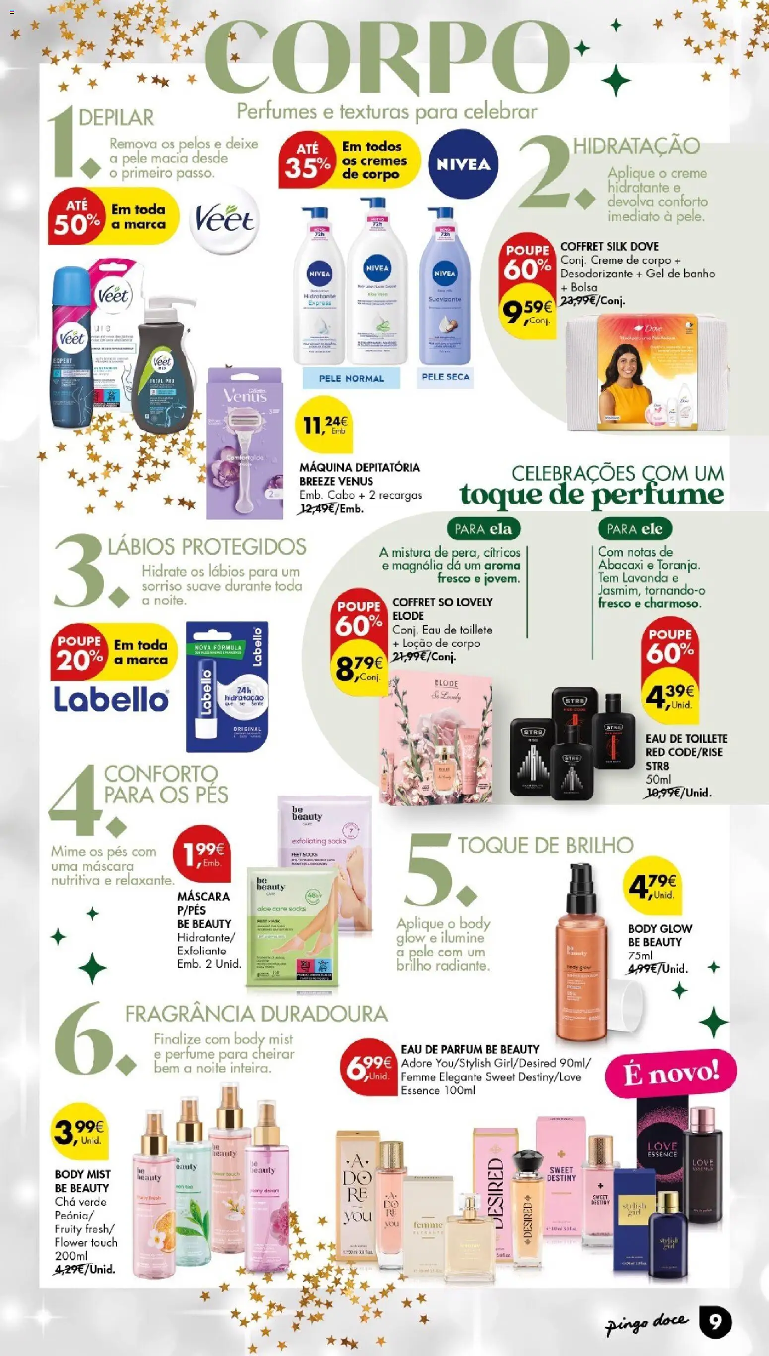 Pingo Doce - Cabazes de Natal │ válido de 16.12.2025 | Página: 9 | Produtos: Perfumes, Bolsa, Gel de banho, Banho