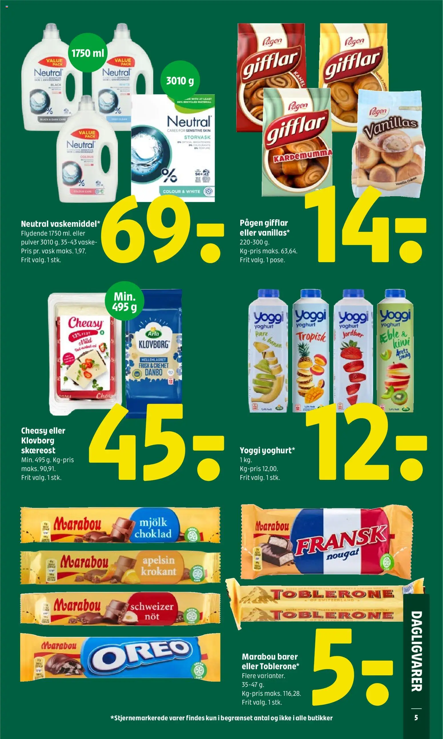 Coop 365 tilbudsavis – gyldig fra 16.04.2026 | Side: 5 | Produkter: Yoghurt, Nougat, Oreo