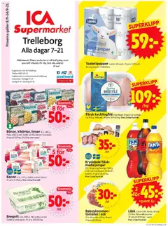 ICA Supermarket - Trelleborg - Förhandsvisning av reklamblad från butik ICA Supermarket aktuell från 08.09.2025