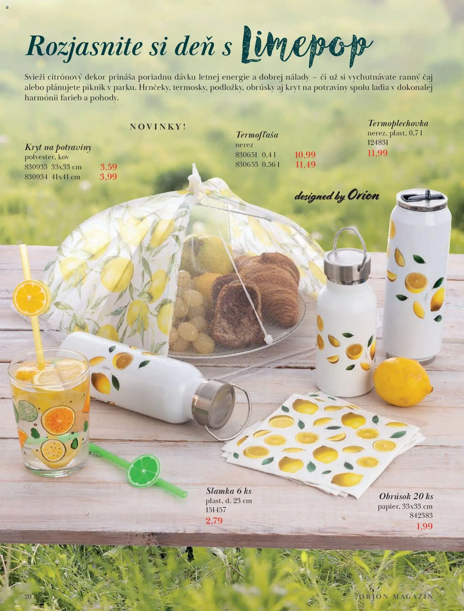 Nové Orion akcie – leták je platný od 09.03.2026 | Strana: 20 | Produkty: Čaj