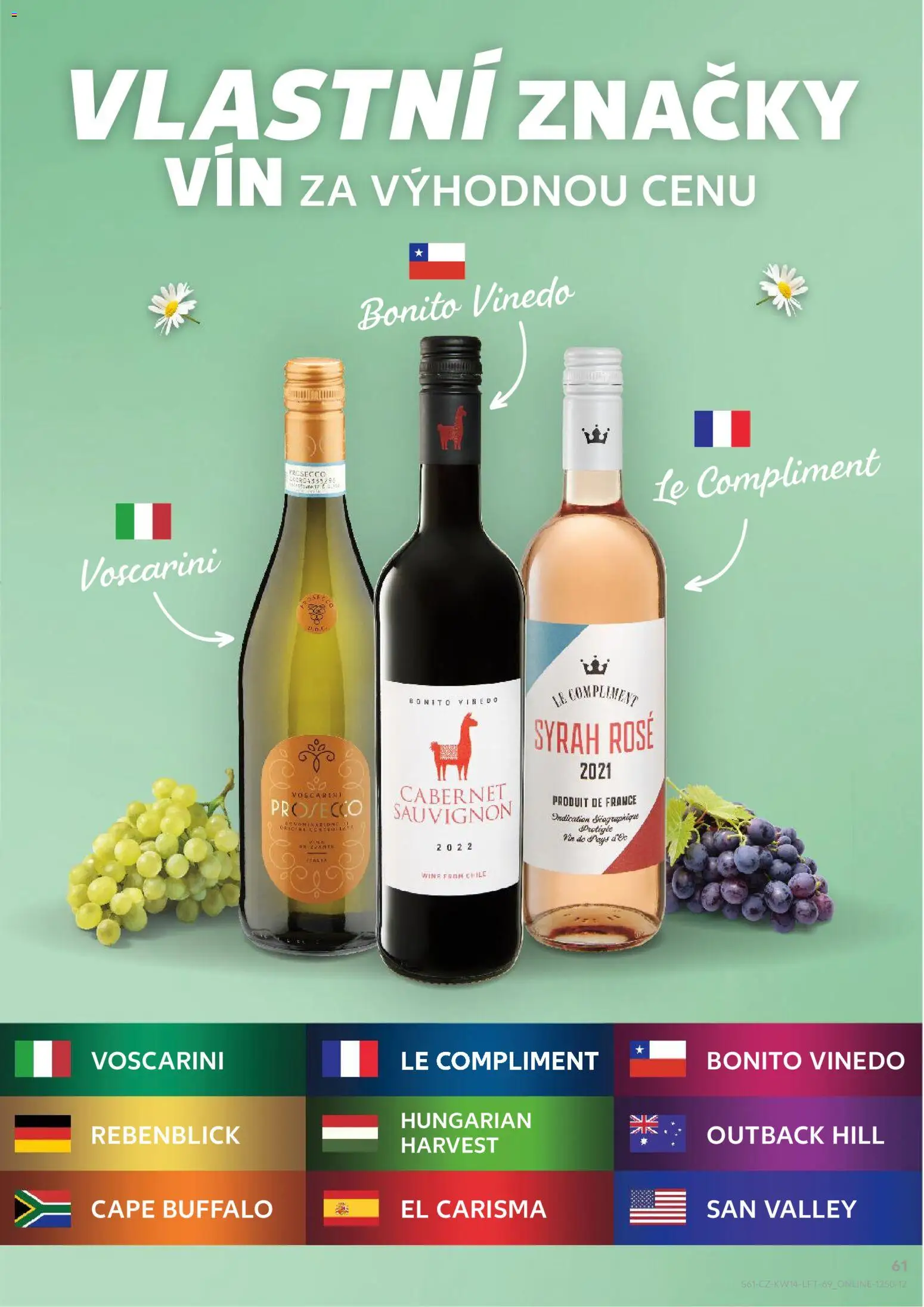 Kaufland leták - Ostrava od 01.04.2026 | Strana: 61 | Produkty: Prosecco, Cabernet Sauvignon