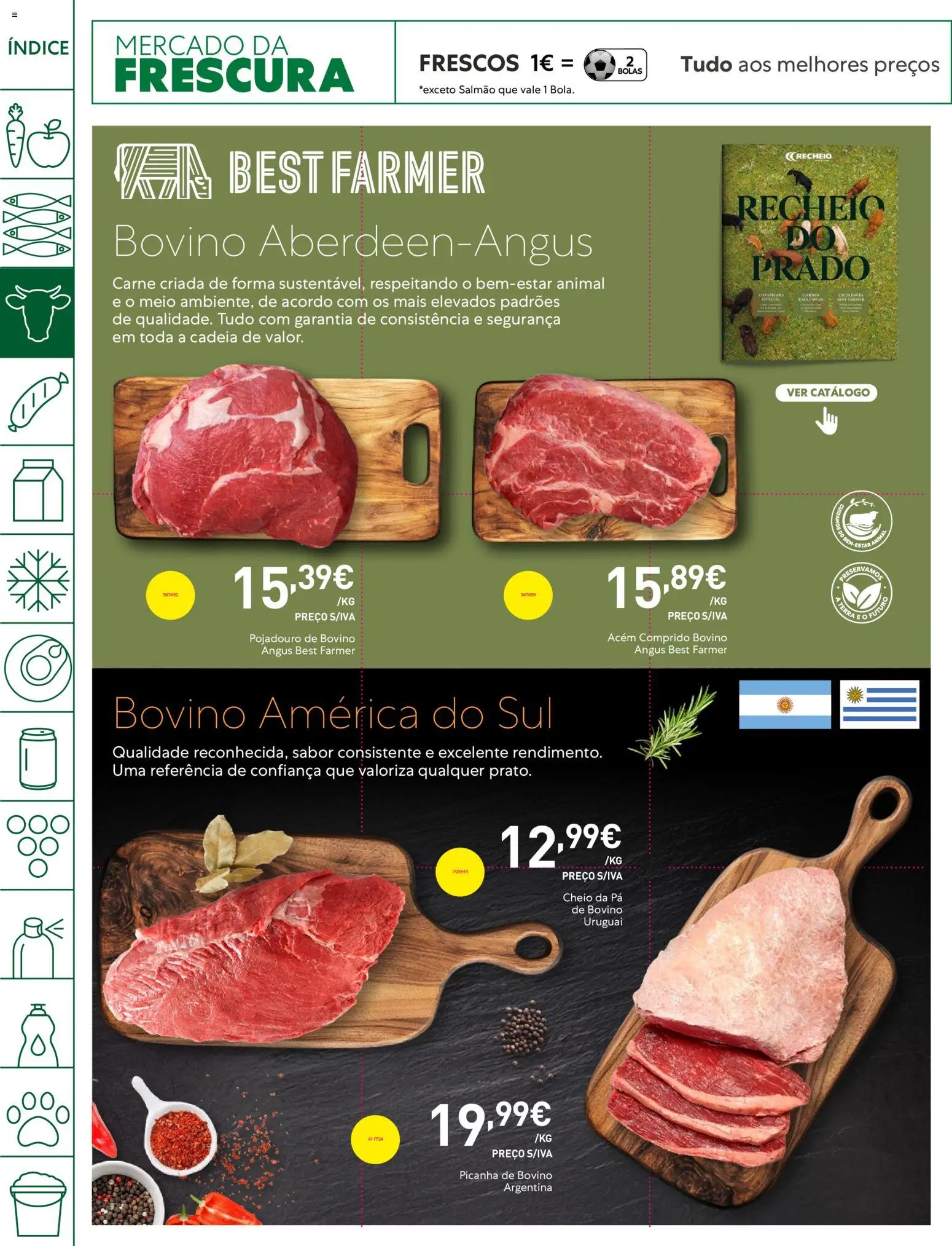 Recheio folheto │ válido de 28.04.2026 | Página: 6 | Produtos: Salmão, Carne, Pá