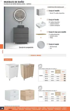 Vista previa Obramat folleto válido desde el 23.03.2026 | Página: 222 | Productos: Muebles, Galette de chaise, Baño, Espejo