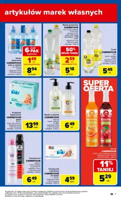 Carrefour Gazetka od 28.07.2025 | Strona: 9 | Produkty: Syrop, Mydło w płynie, Podkłady higieniczne, Tonik