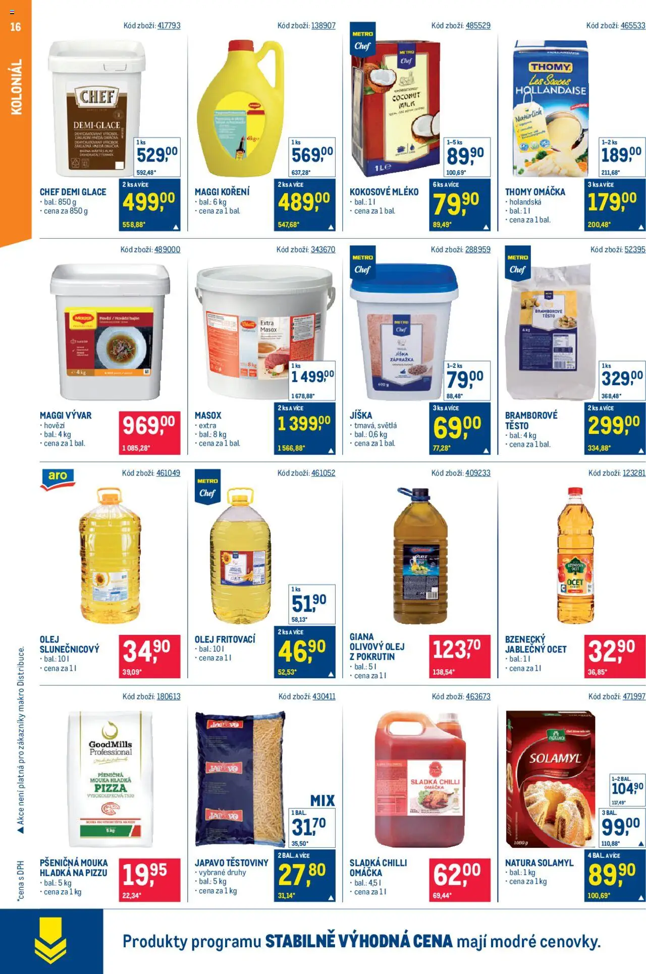 Makro leták - Gastronomie od 04.06.2025 | Strana: 16 | Produkty: Kokosové mléko, Olej, Koření, Demi glace