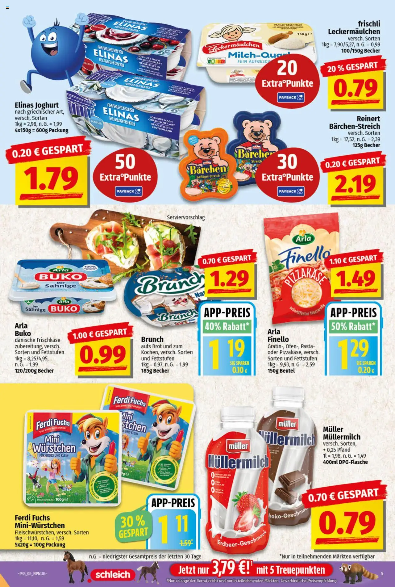 NP Discount Prospekt 	 - gültig ab dem 25.08.2025 | Seite: 5 | Produkte: Joghurt, Brot, Müllermilch, Frischkase