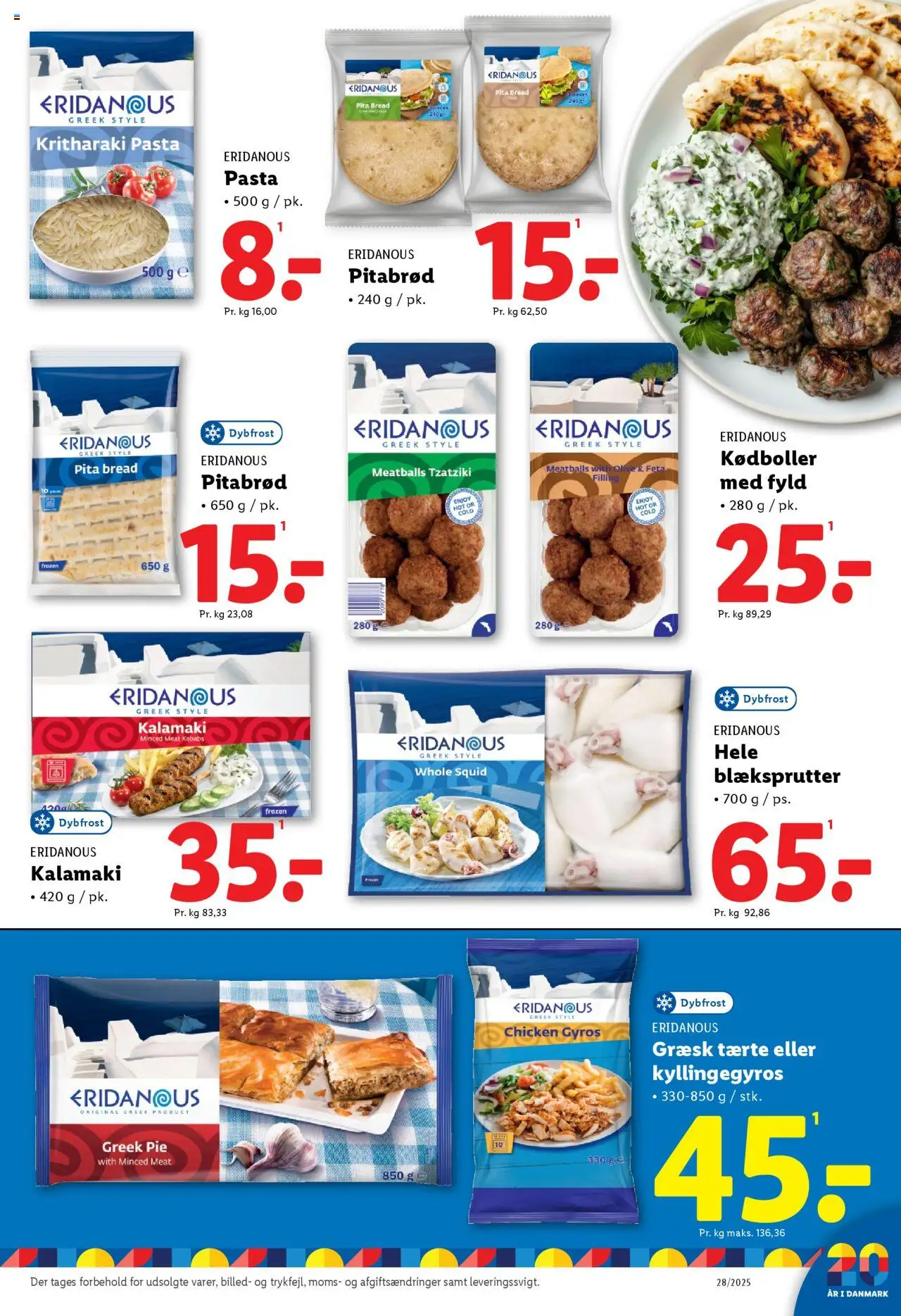 Lidl Tilbudsavis gyldig fra 06.07.2025 | Side: 13 | Produkter: Pitabrød, Pasta, Tzatziki