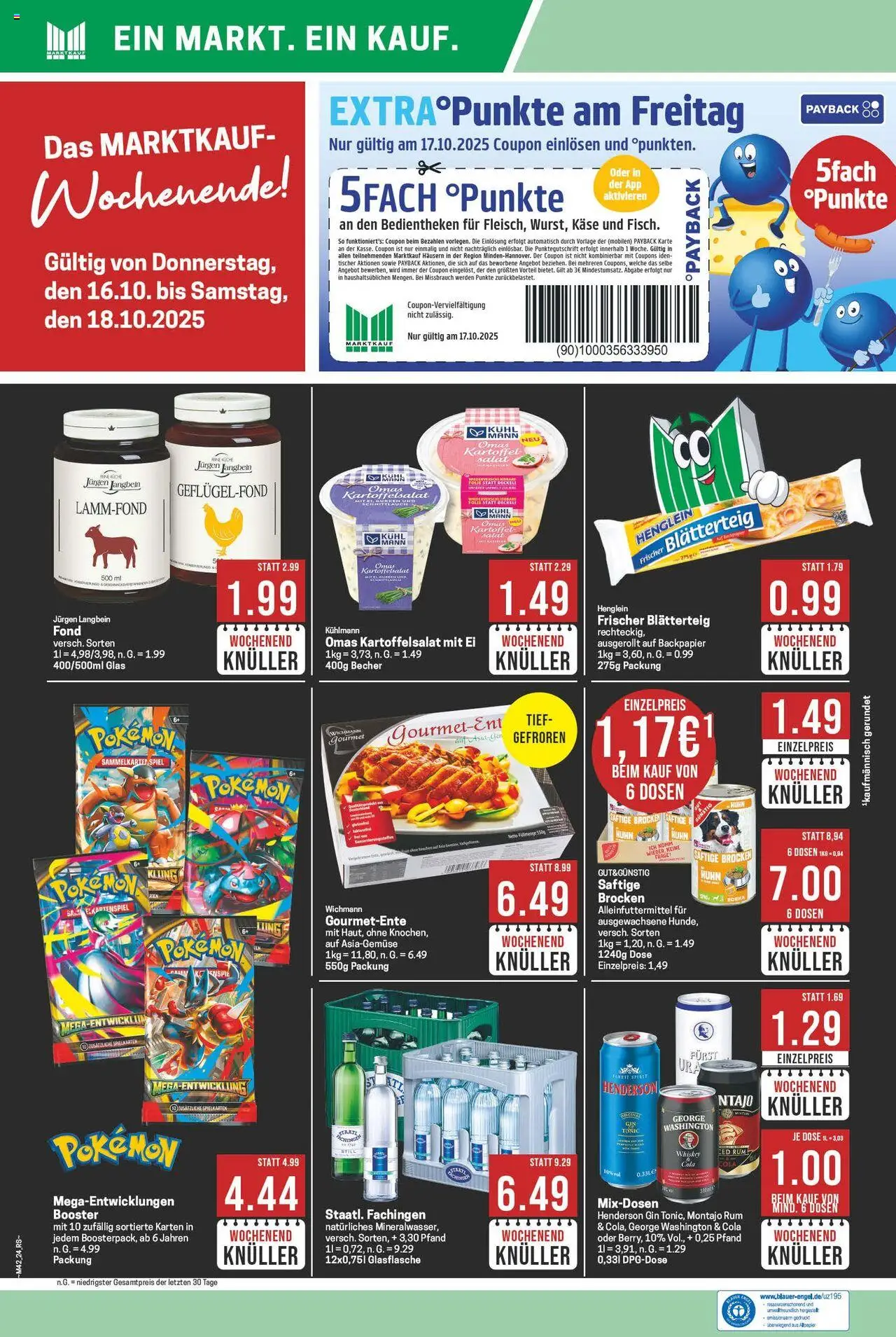Marktkauf Prospekt 	 – gültig ab 13.10.2025 | Seite: 24 | Produkte: Cola, Rum, Gurken, Whiskey