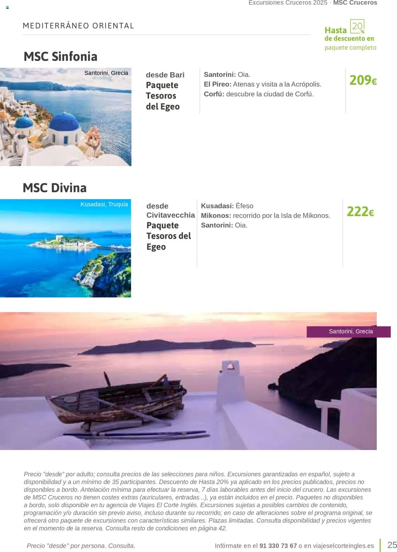 Viajes El Corte Inglés Excursiones Cruceros │ válido desde el 27.03.2025 | Página: 25