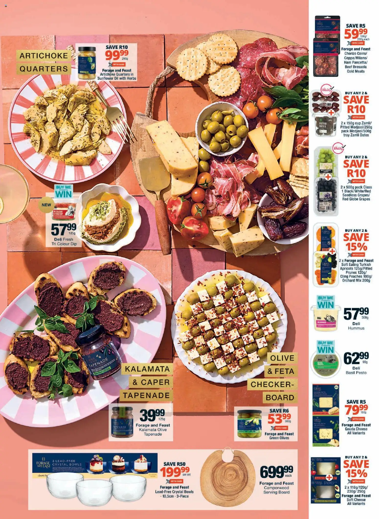 New Checkers catalogue – valid from 23.03.2026 | Page: 9 | Products: Dates, Ham, Herbs, Grapes