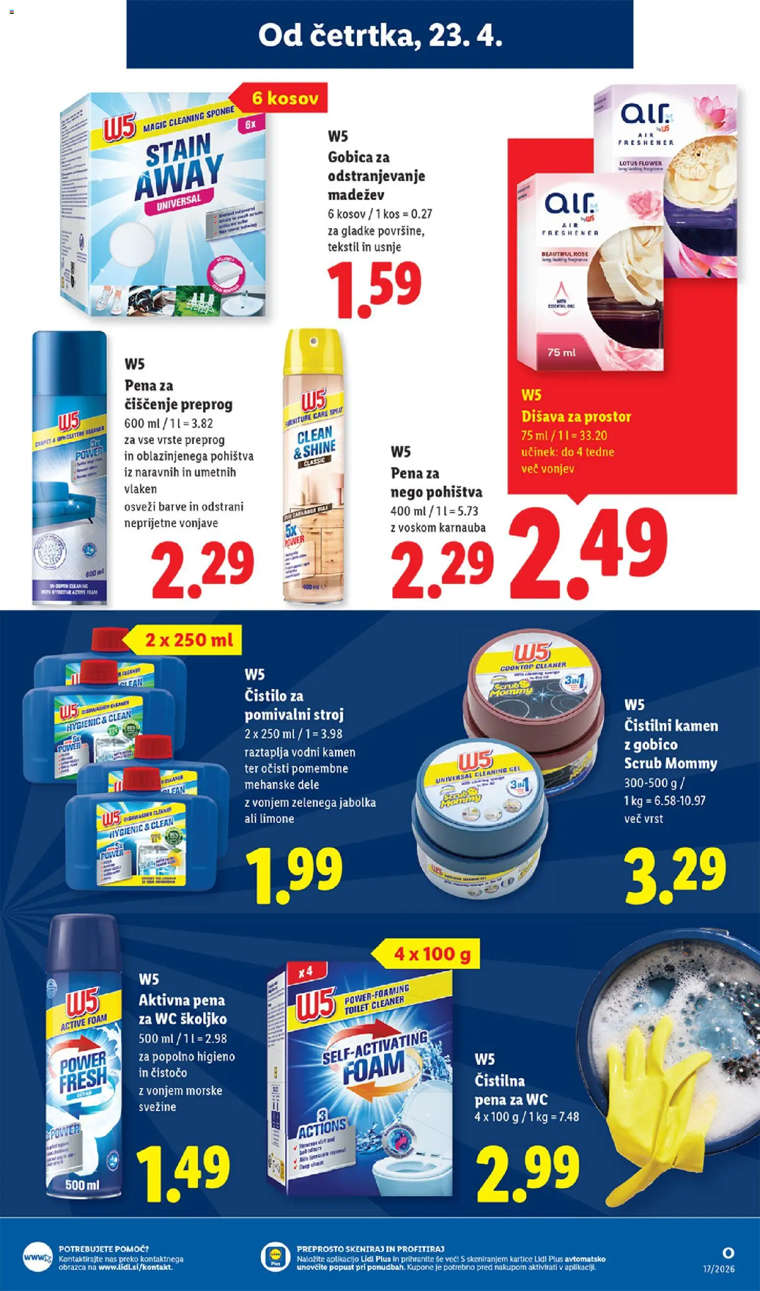 Novi Lidl katalog ponudbe – veljaven od 23.04.2026 | Stran: 21 | Izdelki: Pomivalni stroj, Disava, Gobica, Jabolka