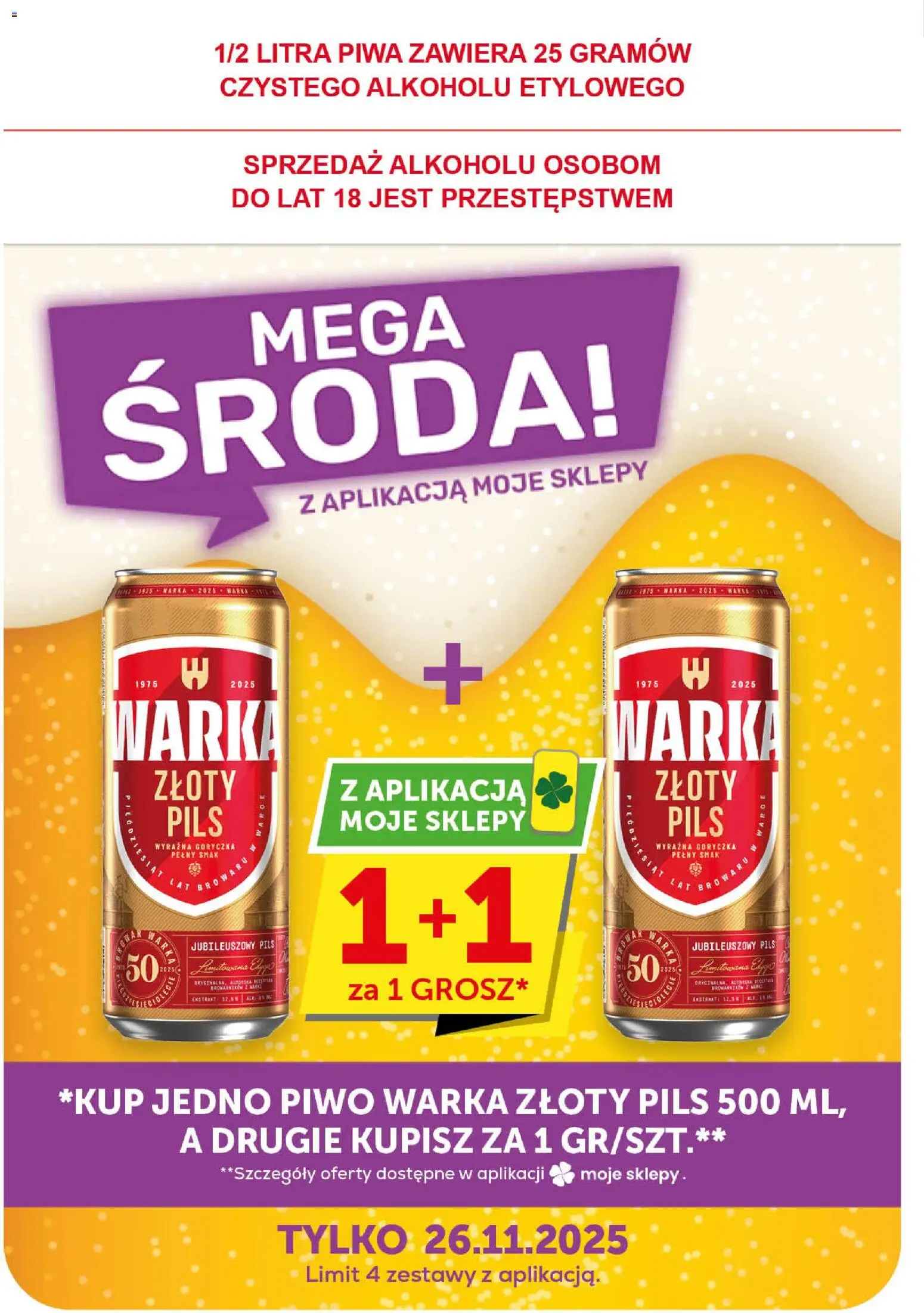 Euro Sklep Gazetka - Market od 13.11.2025 | Strona: 22 | Produkty: Warka, Piwo Warka, Piwo