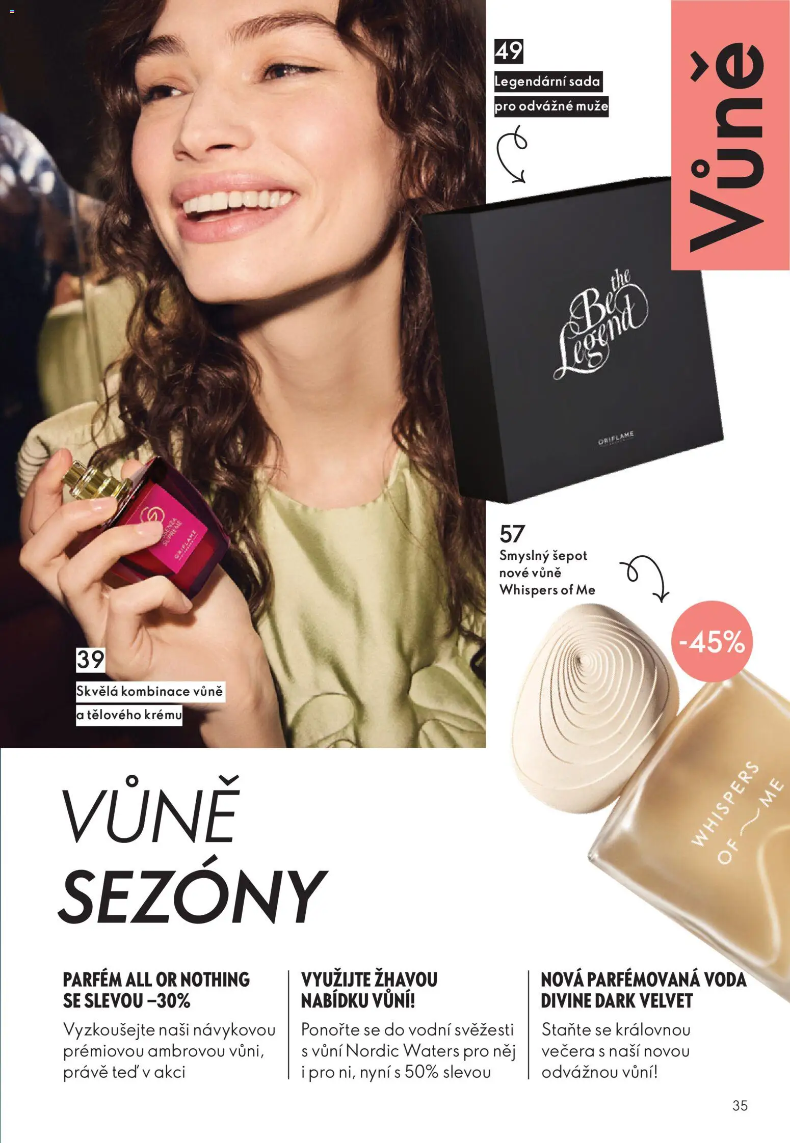Oriflame Black Friday od 12.11.2025 | Strana: 35 | Produkty: Voda, Velvet, Parfém