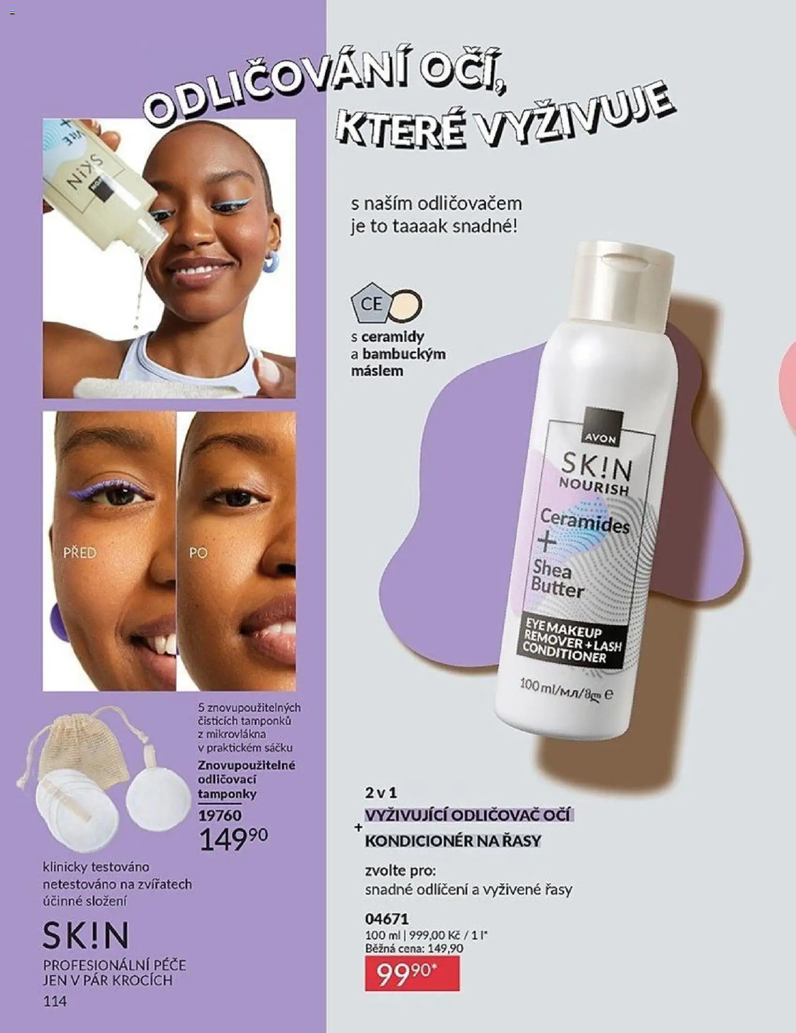 Avon Katalog 05/2026 od 01.05.2026 | Strana: 114 | Produkty: Makeup, Kondicionér, Odličovač očí