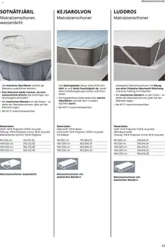 Ikea Prospekt  Schlafkomfort	 ab 30.09.2025 gültig | Seite: 53 | Produkte: Matratze, Matratzenschoner
