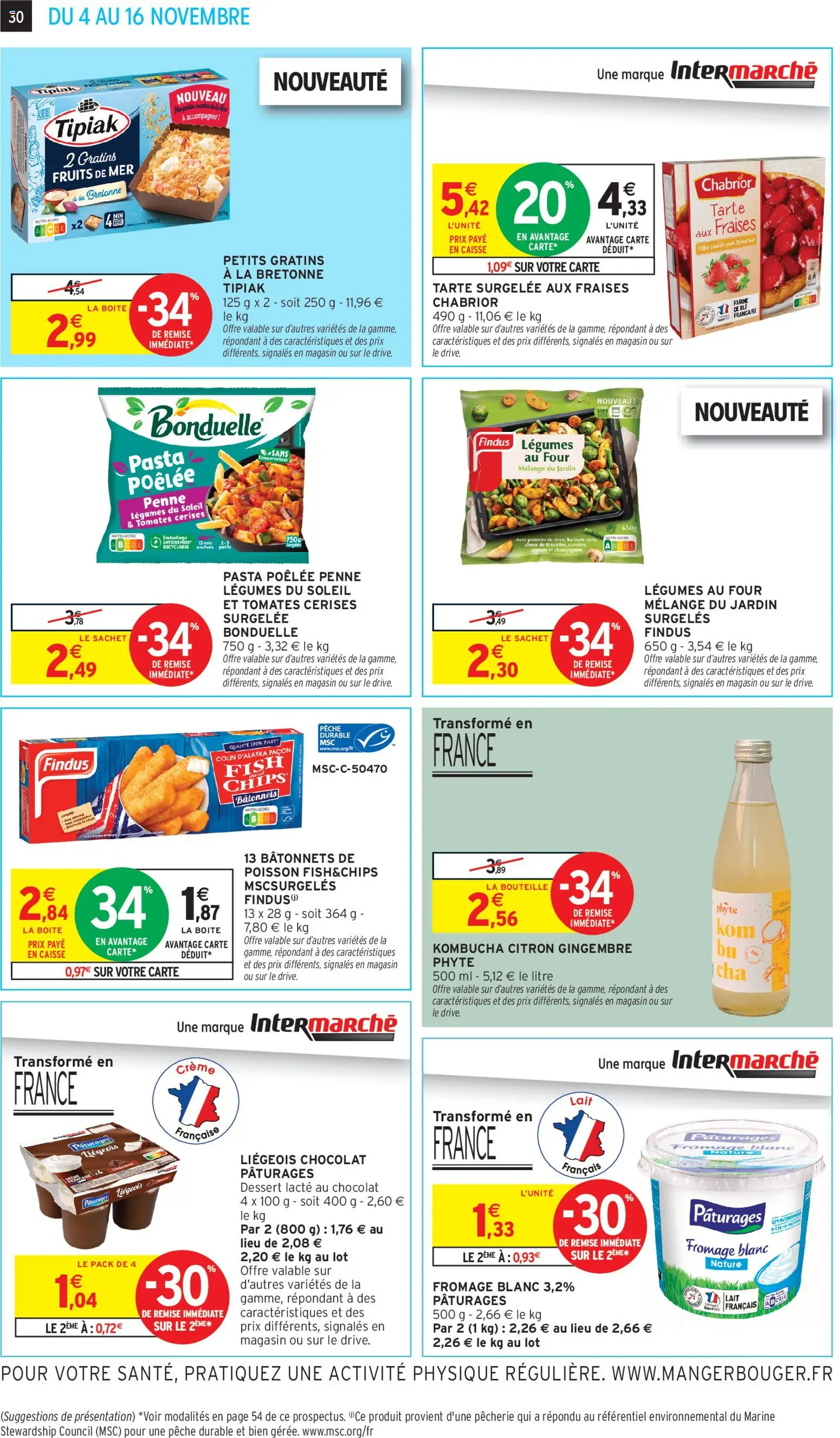 {H1} | Page: 30 | Produits: Carottes, Fromage blanc, Gingembre, Chips