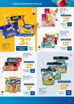 MAXIMA leidinys galioja nuo 07.04.2026 | Puslapis: 11 | Prekių: Ledai, Plombyras, Valgomieji ledai